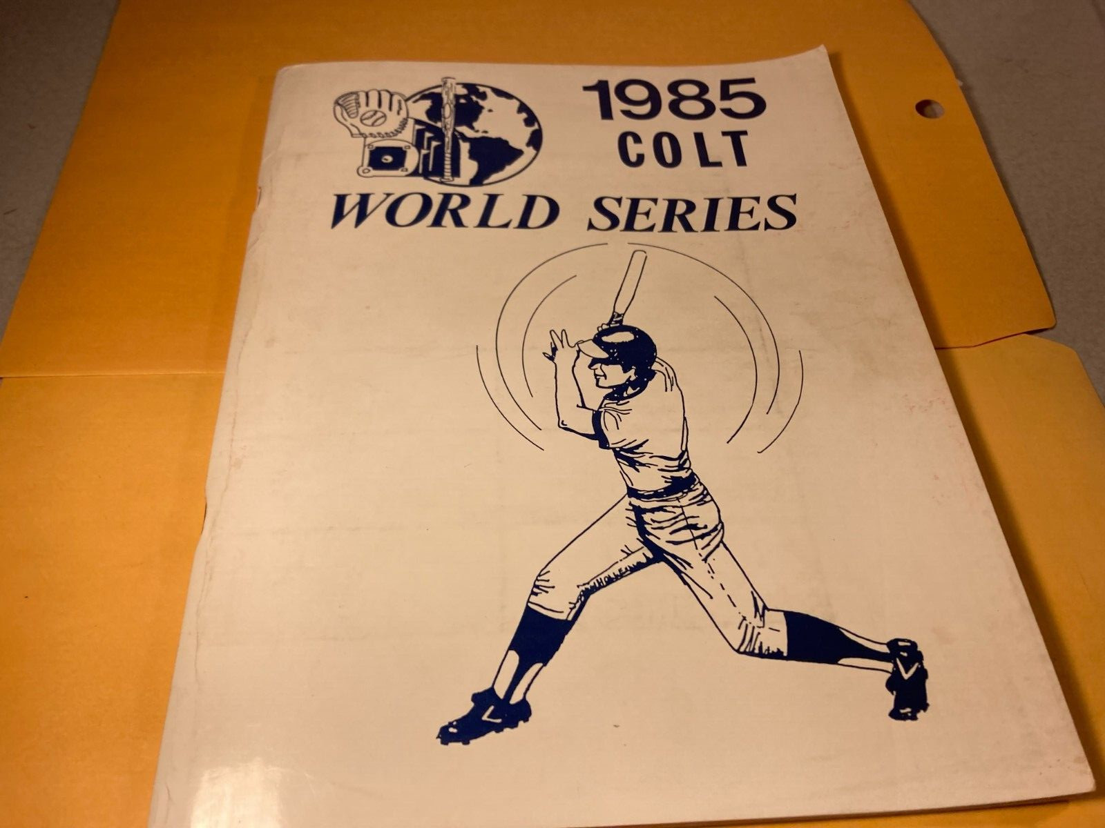 1985 Colt World Series Baseball Program Columbia Park Lafayette Indiana