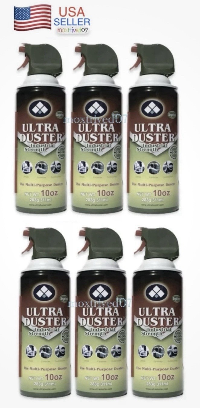 Ultra Duster® Industrial Strength Compressed Air Duster Cleaner 10oz. 6/Pack