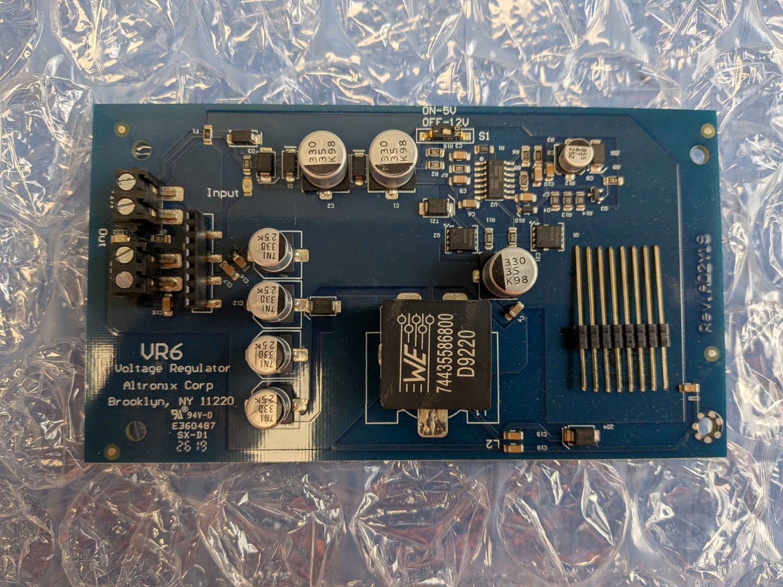 Altronix VR6 voltage Regulator, 24VDC to 5 VDC or 12VDC. Pre-owned, Free Ship