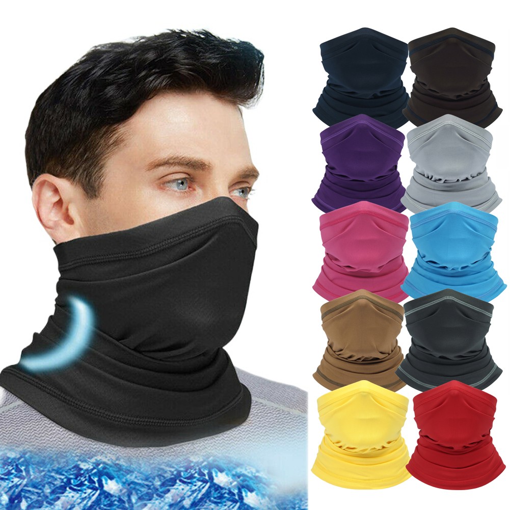 UV Protection Cooling Neck Gaiter Face Mask Cover Scarf for Men Women Bandana