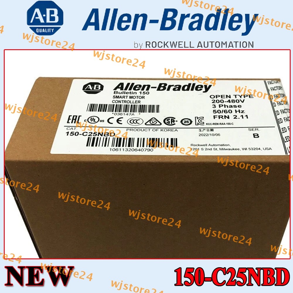NEW IN BOX 150-C25NBD PLC-AB SMC-3 Smart Motor Controller 150C25NBD US
