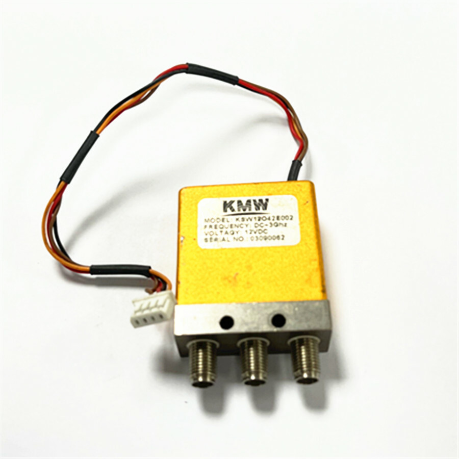 KMW KSW12O42E002 Microwave RF Coaxial Switch DC-3 GHz 12VDC SMA Connectors