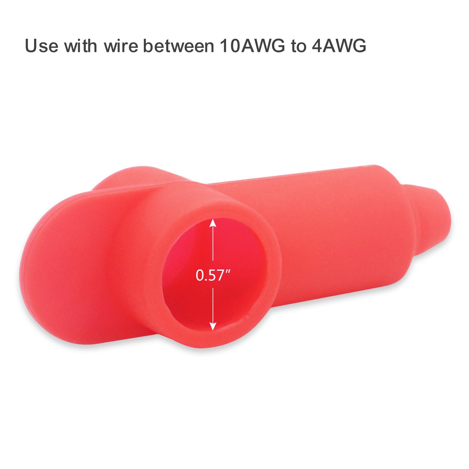 Recoil STC12-10 Silicone Terminal Covers for Alternator Battery Stud