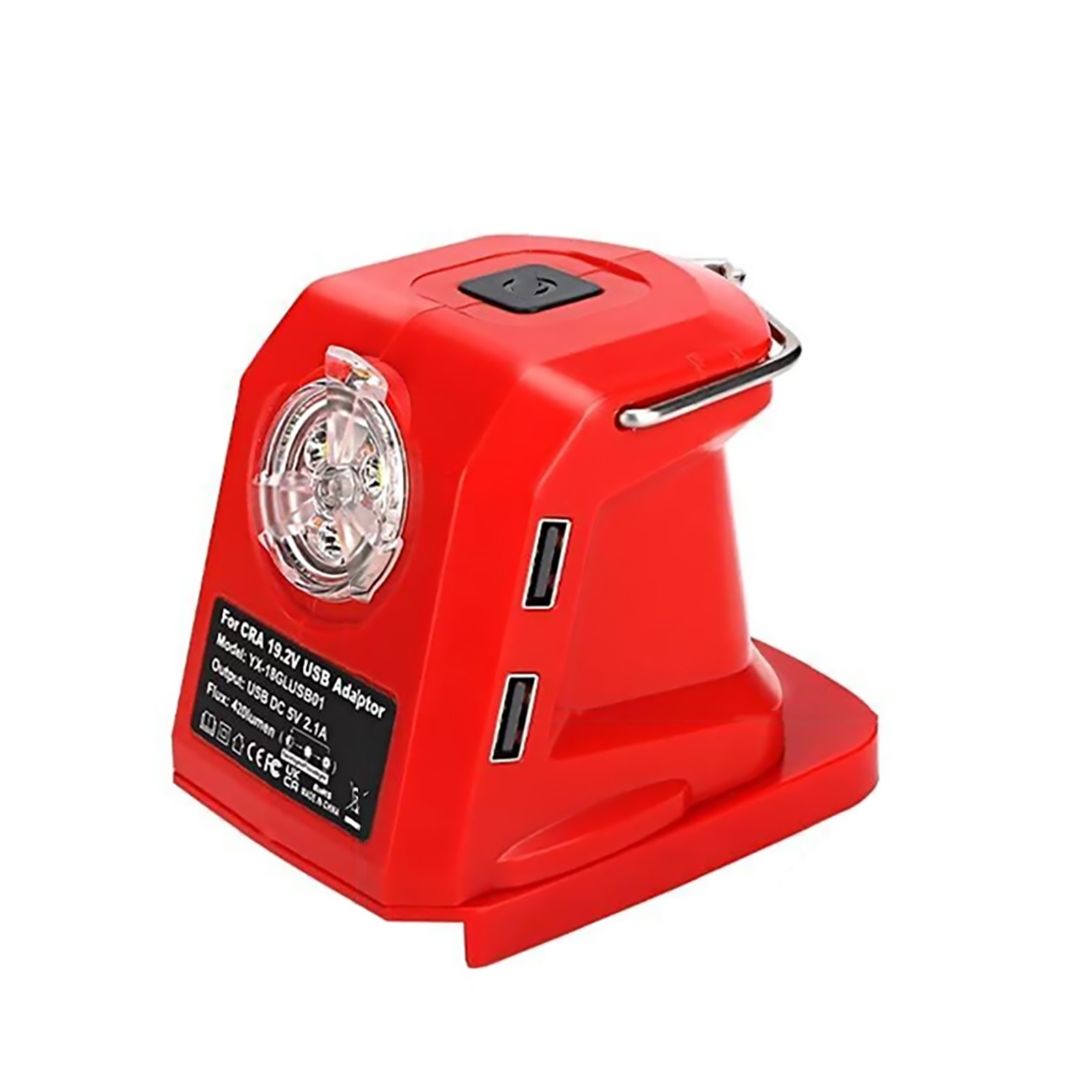 Dual USB Port Battery Adapter Charger For Craftsman Ni-CD Battery w/ LED