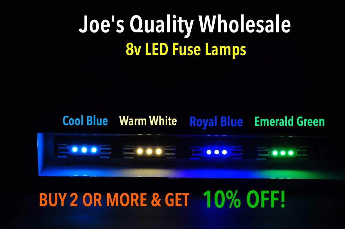 BUY(15)GET(6)FREE 8V-FUSE LED LAMP/ 2275 DIAL 2230 BULBS--Marantz/COLOR CHOICE