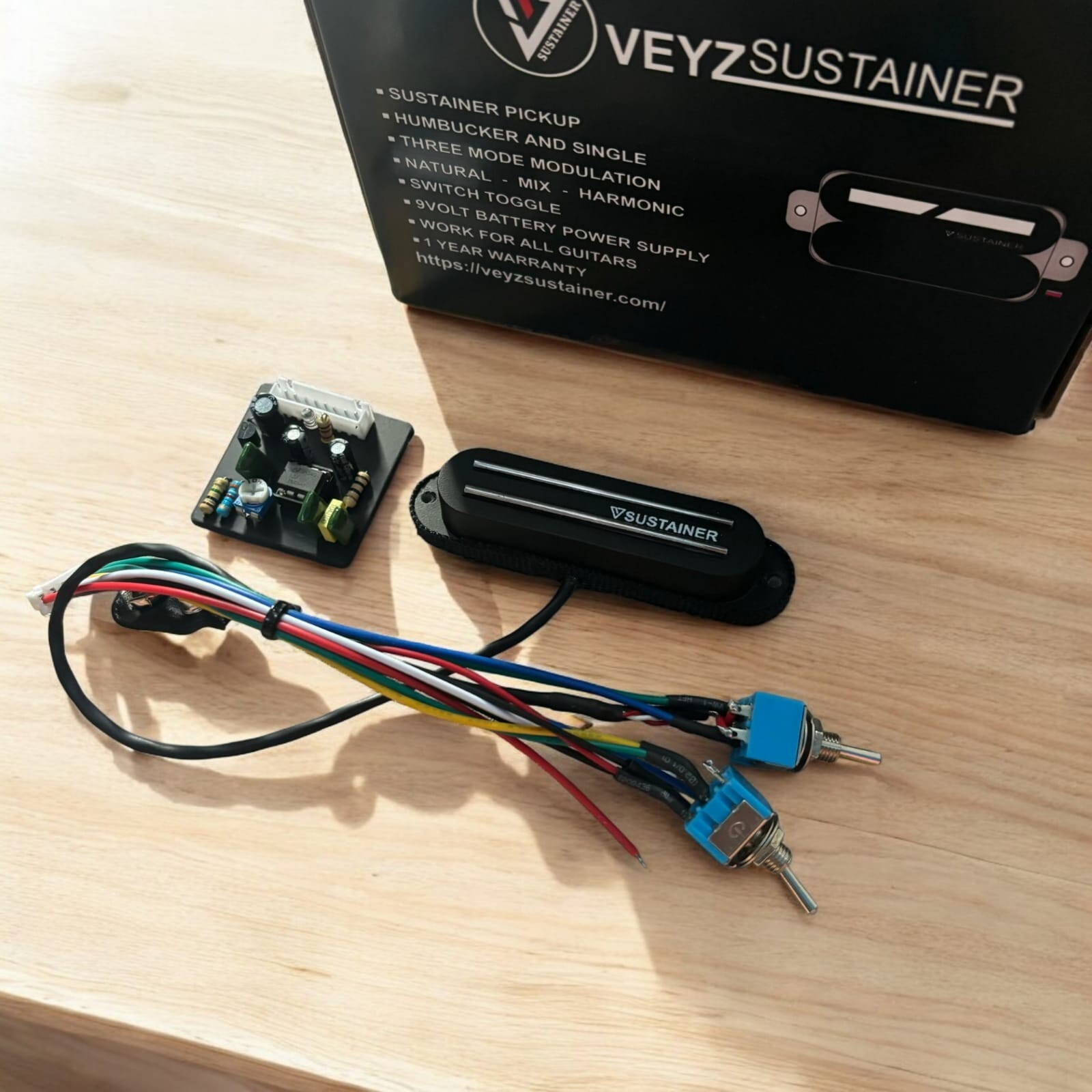SUSTAINER HOTRAIL STYLE guitar pickups single coil 3 Sound Modes