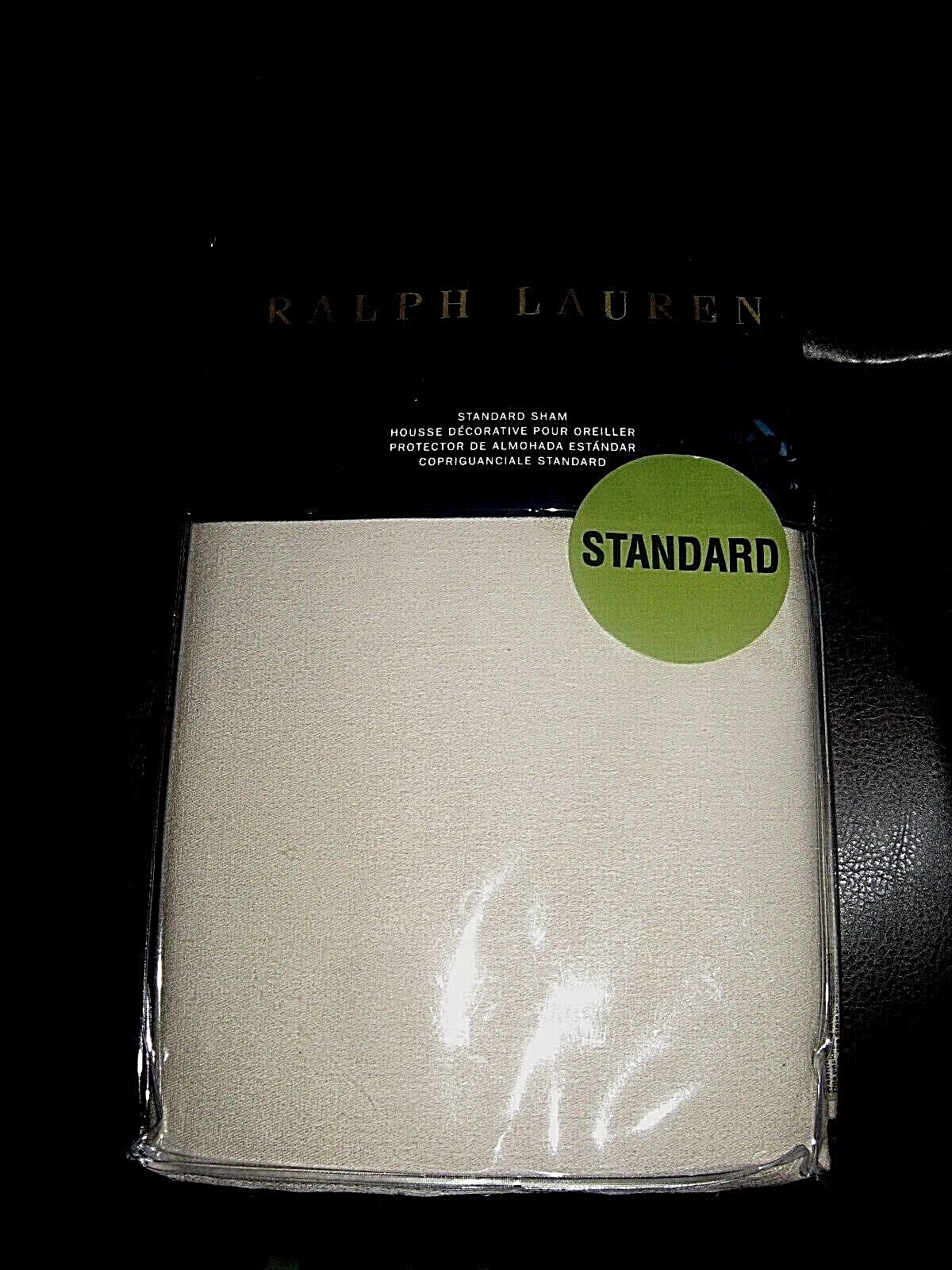 Ralph Lauren Park Avenue Modern Justina Taupe Standard Sham NIP