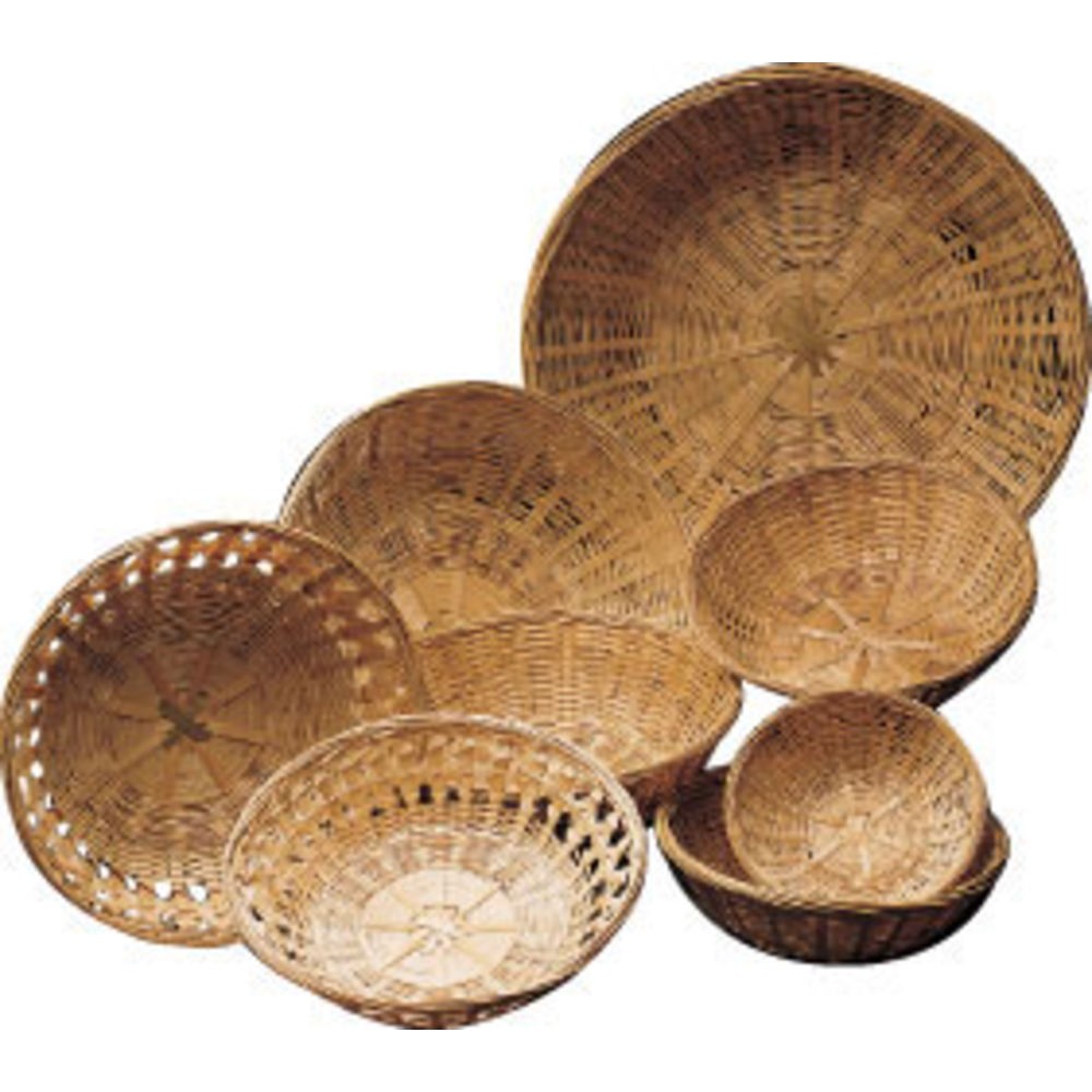 9 x 3 Closed Weave Bamboo Basket