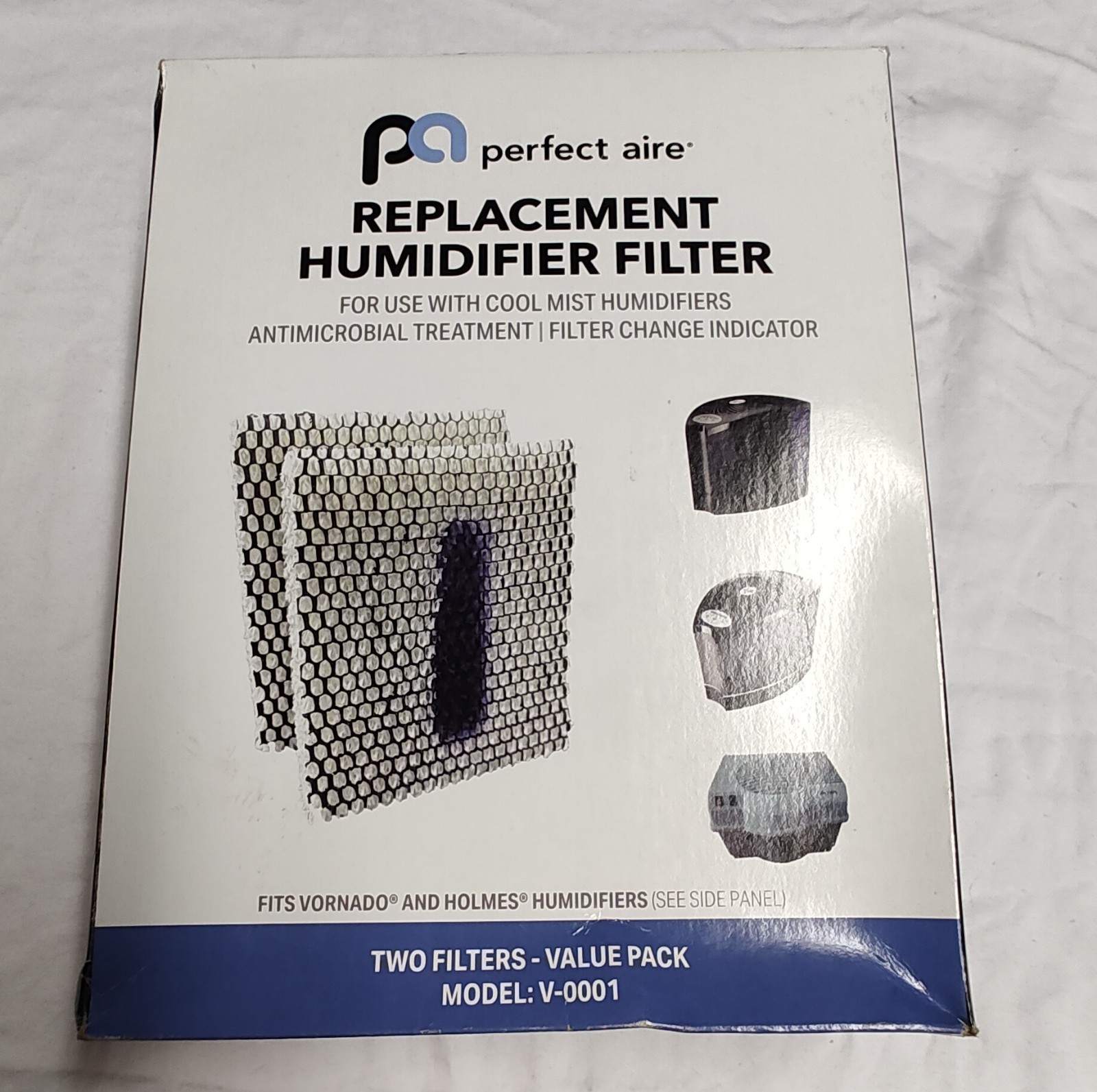 Perfect Aire Replacement Humidifier Filter V-0001 White 2-Pack