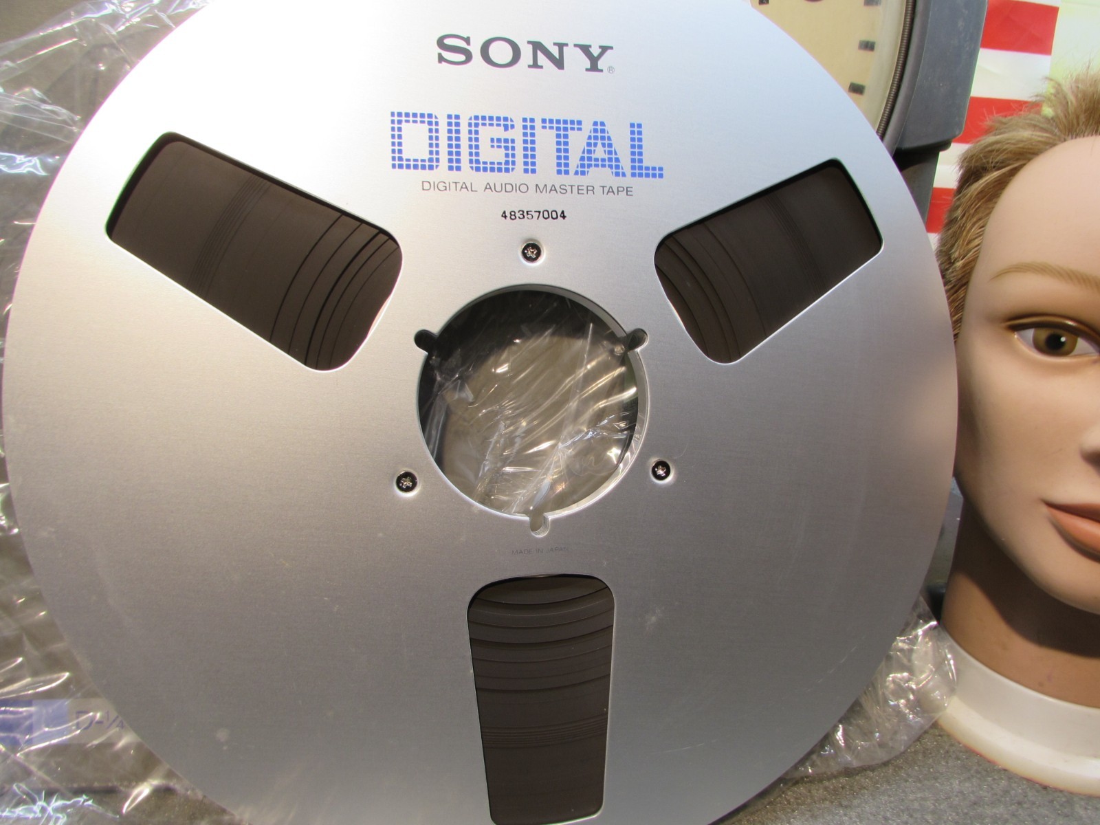 ESTATE**NOS RARE AF SONY D-¼-2190 DIGITAL AUDIO MASTER TAPE 12½x¼" ALUMINUM REEL