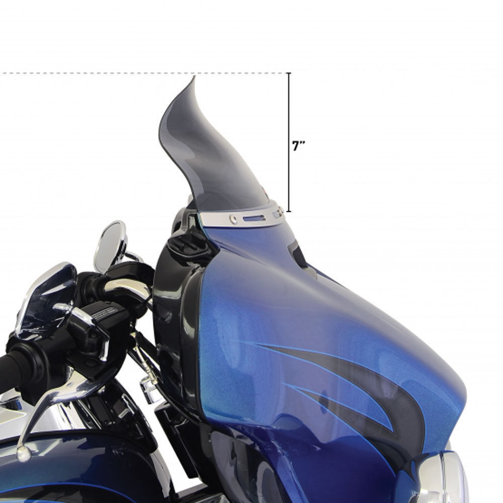 Klock Werks 6.5" Dark Smoke Flare Windshield for 2014-2018 Harley Touring Models