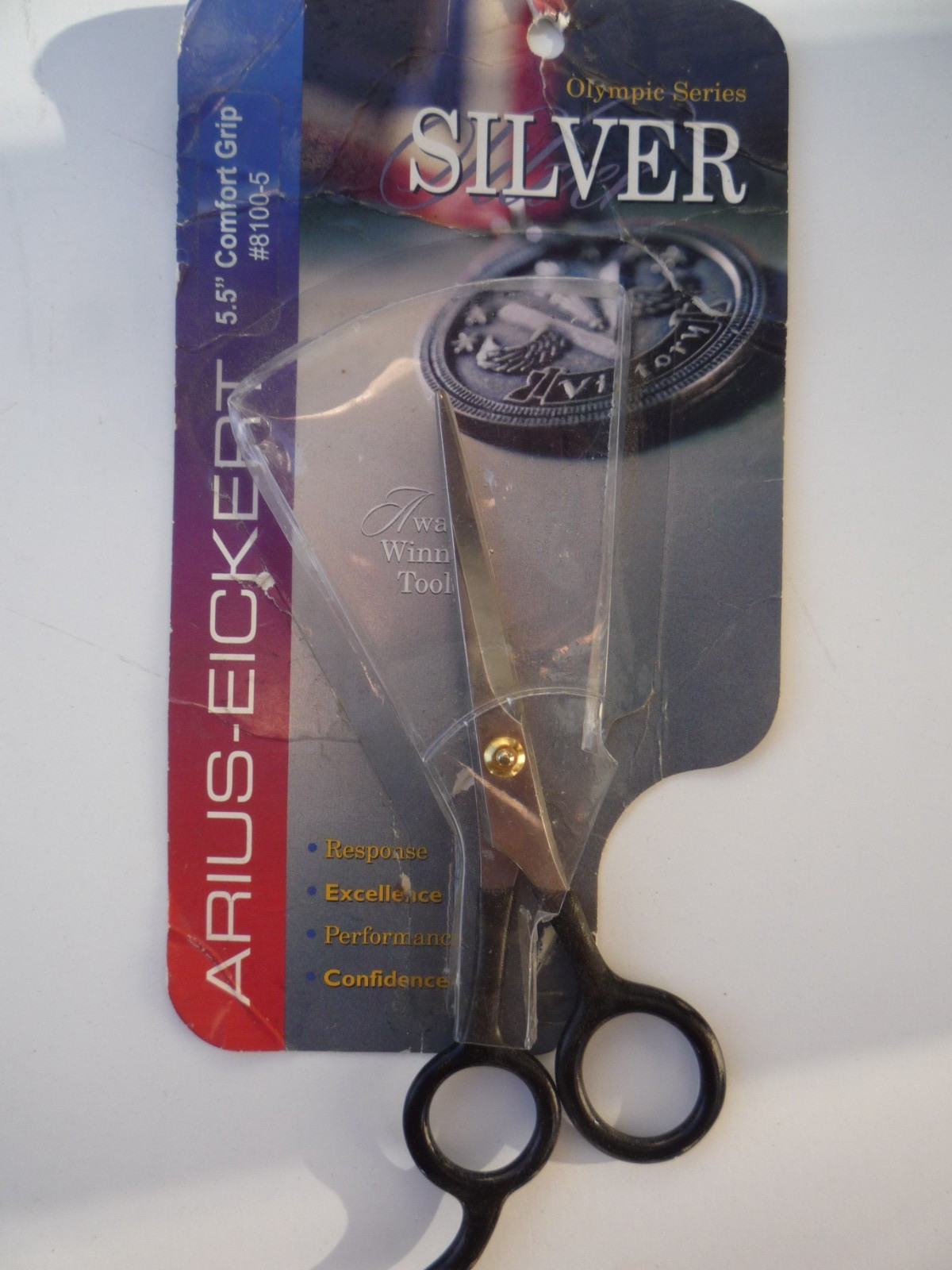 Arius Eickert Olympic Series Silver 5.5 Comfort Grip Scissors #8100-5