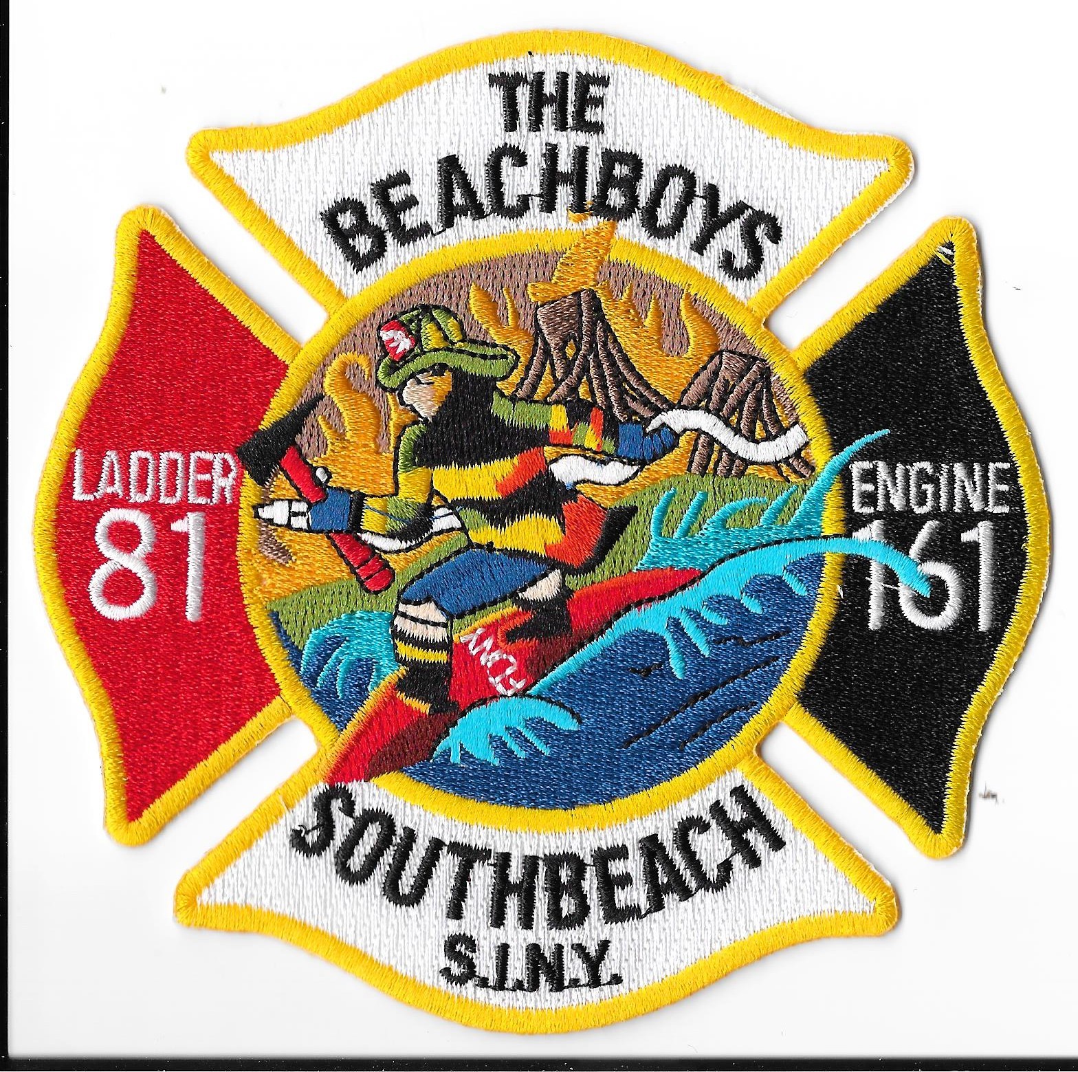 New York Fire Department (FDNY) Engine 161 Ladder 81 Southbeach Patch V1