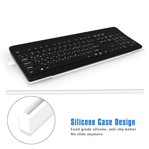 Acrylic Tilted Computer Keyboard Holder for Easy Ergonomic Typing, Clear