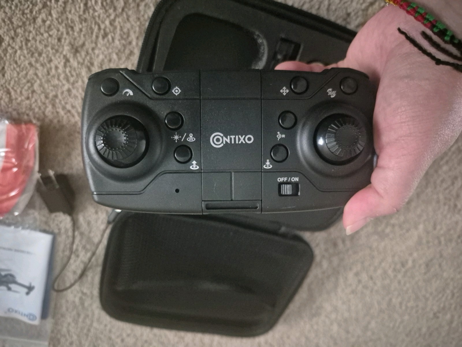 Contixo F19 foldable drone 1080P HD camera Pre-owned Read Description Fully