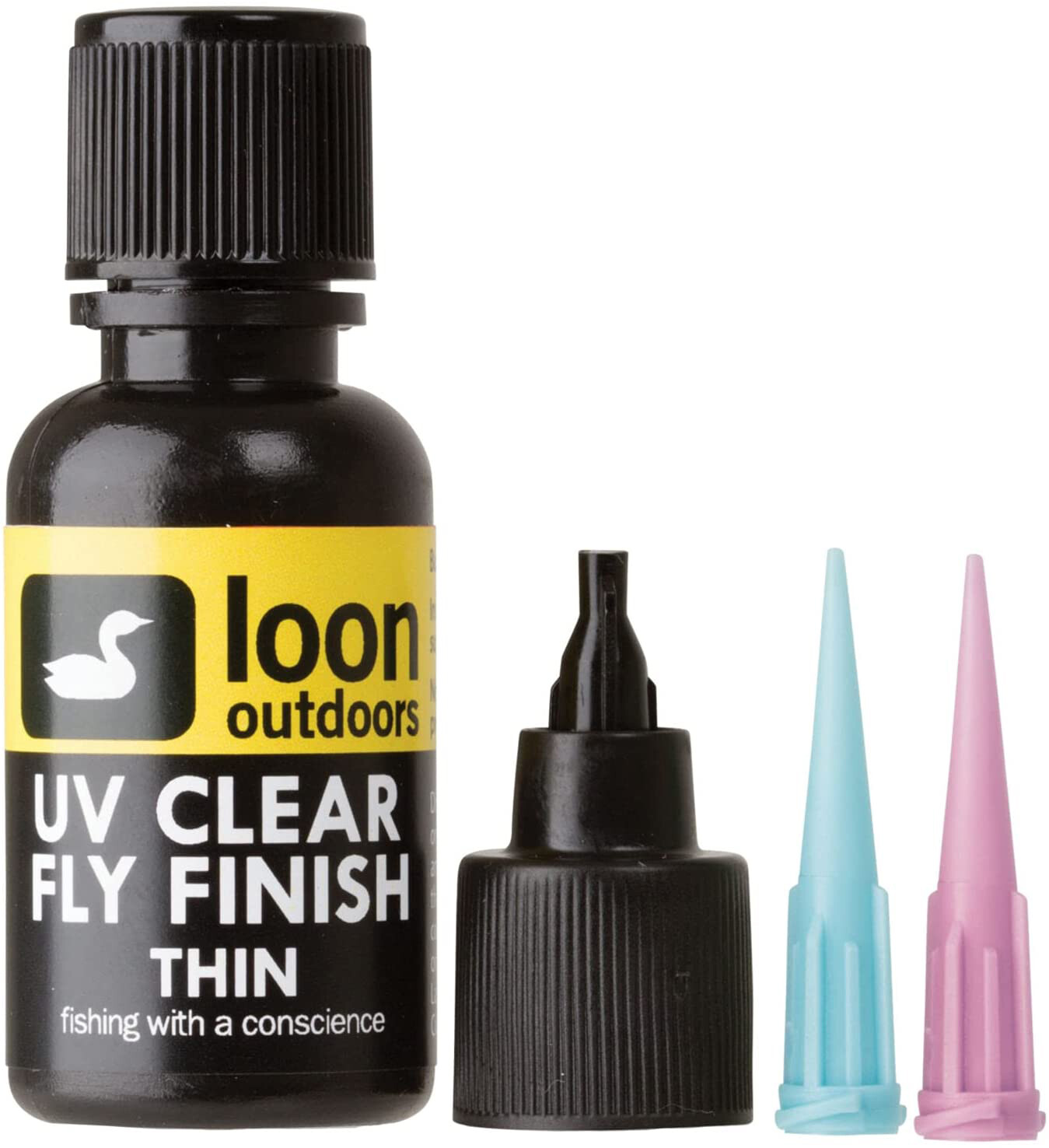 LOON OUTDOORS UV CLEAR FLY FINISH, Thin Flow, 1/2 oz.