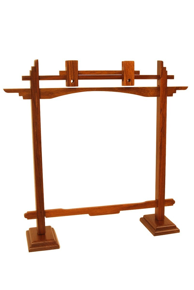 DOBANI Pedestal Sheesham Gong Stand 10-Inch