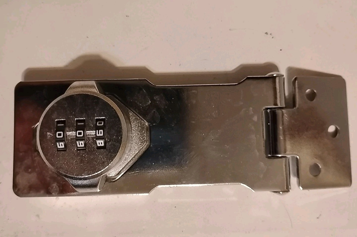 5.5" Combination Rotary Hasp Latch Lock 3 Digit Password 90° Cabinet