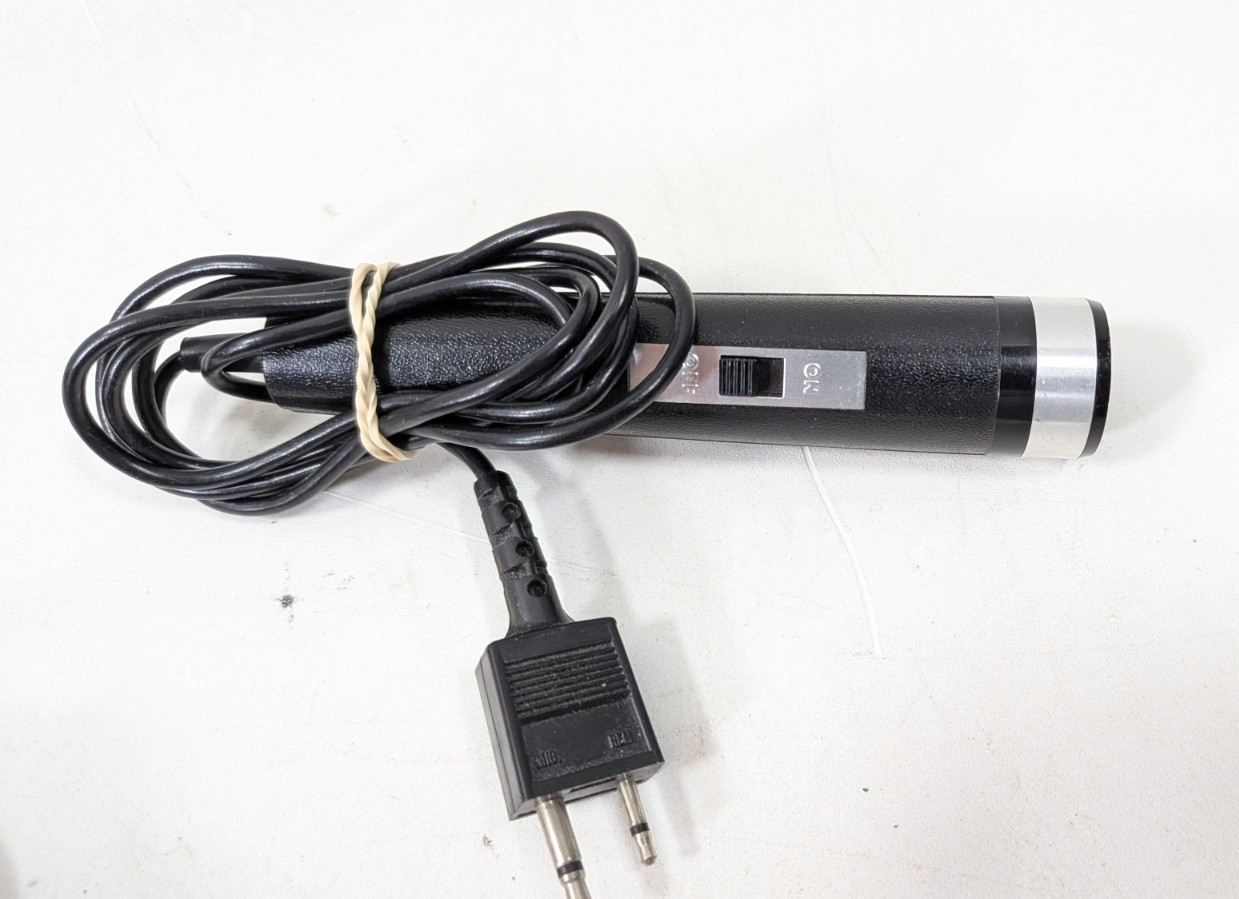 2 Vintage Wired Classic Microphone with On Off switch Untested
