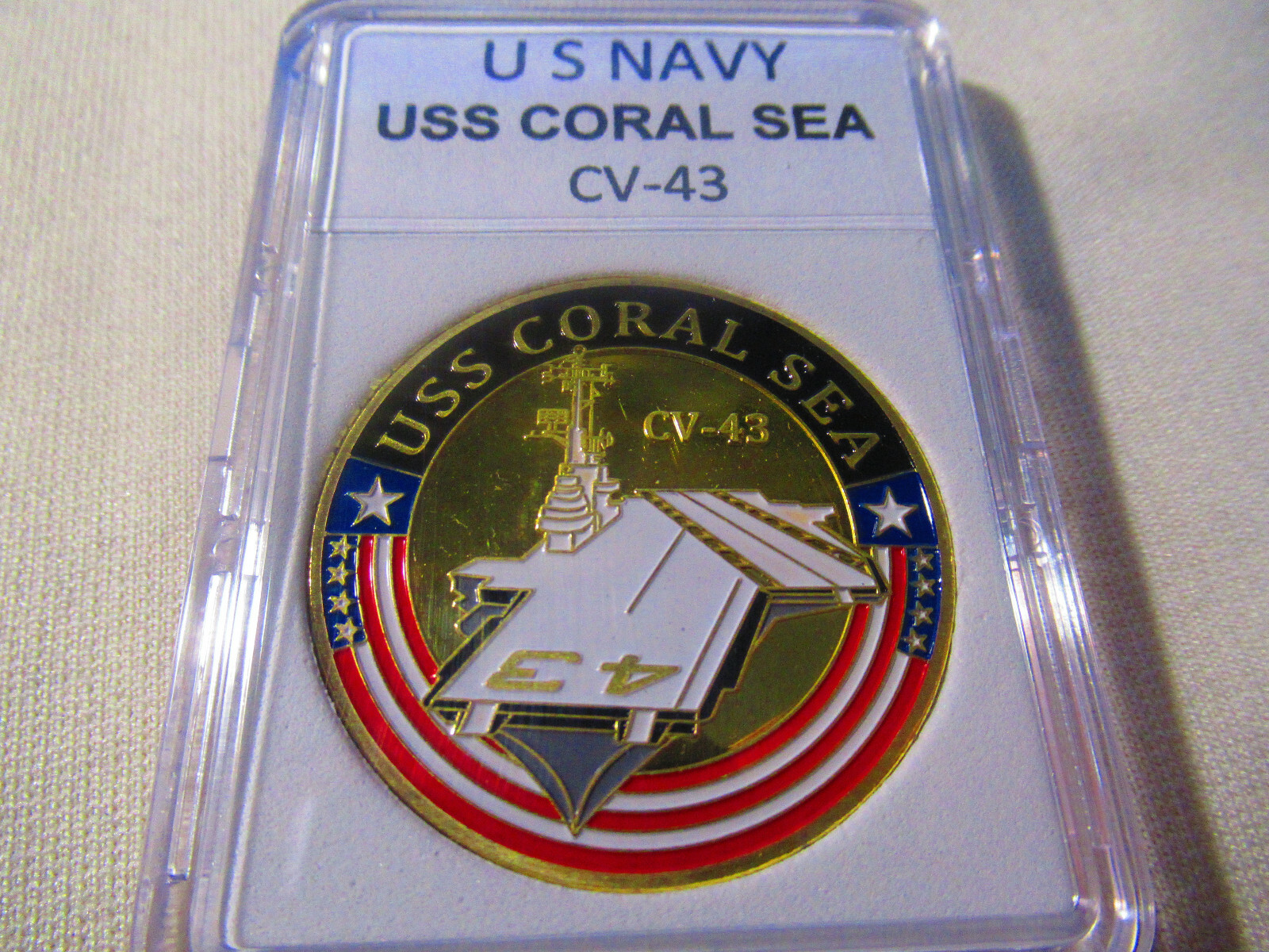US NAVY - USS CORAL SEA  CV-43 Challenge Coin