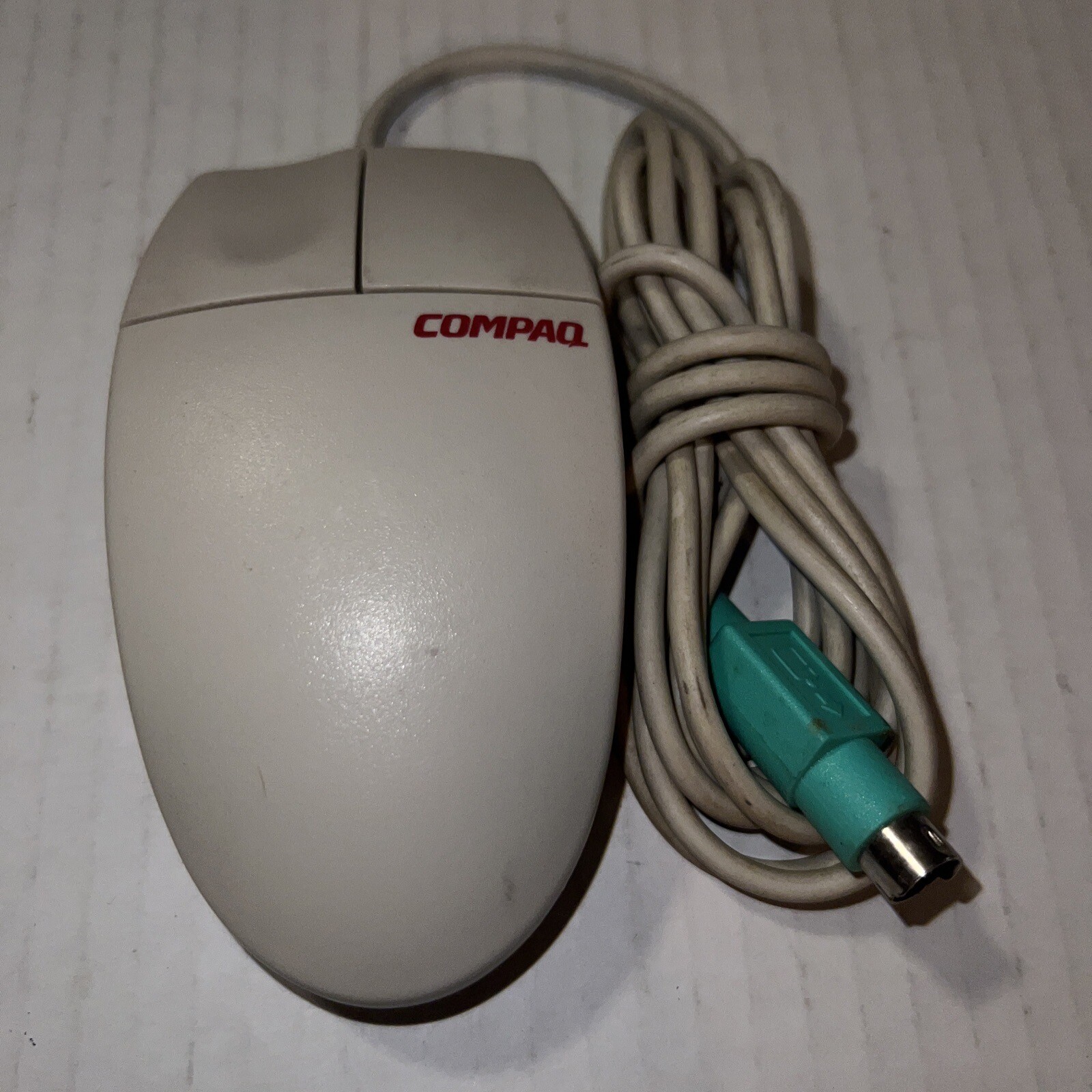 Vintage Compaq Standard 2 Button Ivory Mouse