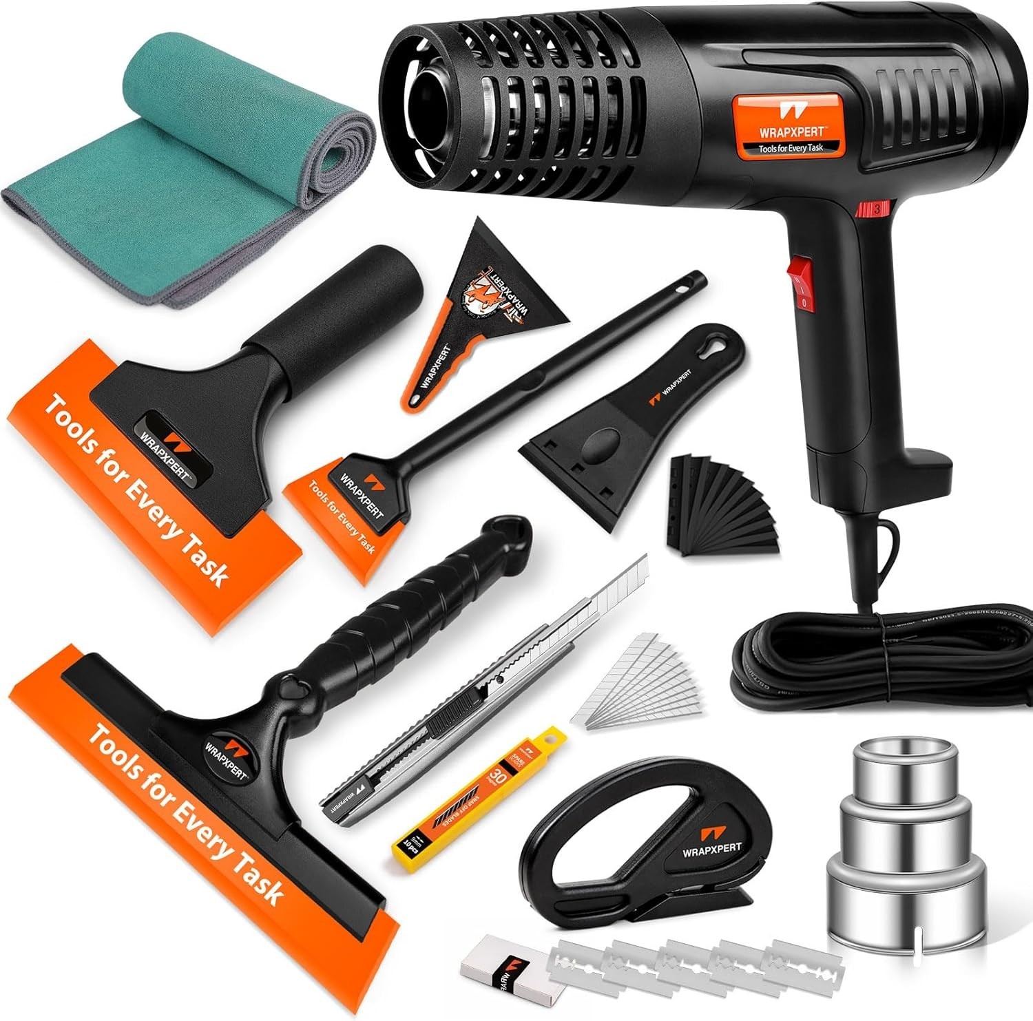 Complete Window Tinting Set: Heat Gun, Squeegees & Razor Scraper for Perfection