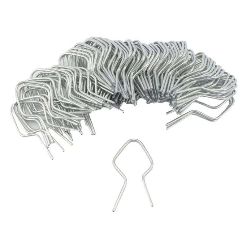 T Post Clips EZ Twist Preformed Galvanized Steel Tie Wire 11 Gauge Fence Ties -