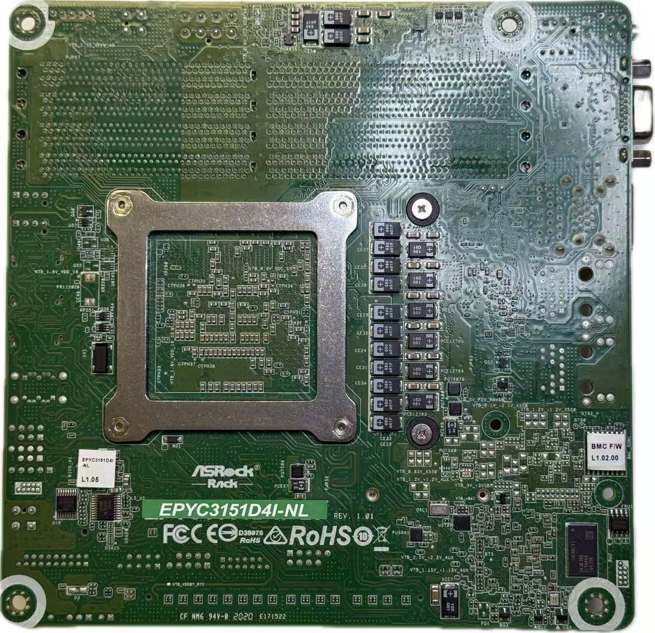 ASRock Rack EPYC3151D4I-NL AMD EPYC 3151 Embedded Server Motherboard DDR4 ECC