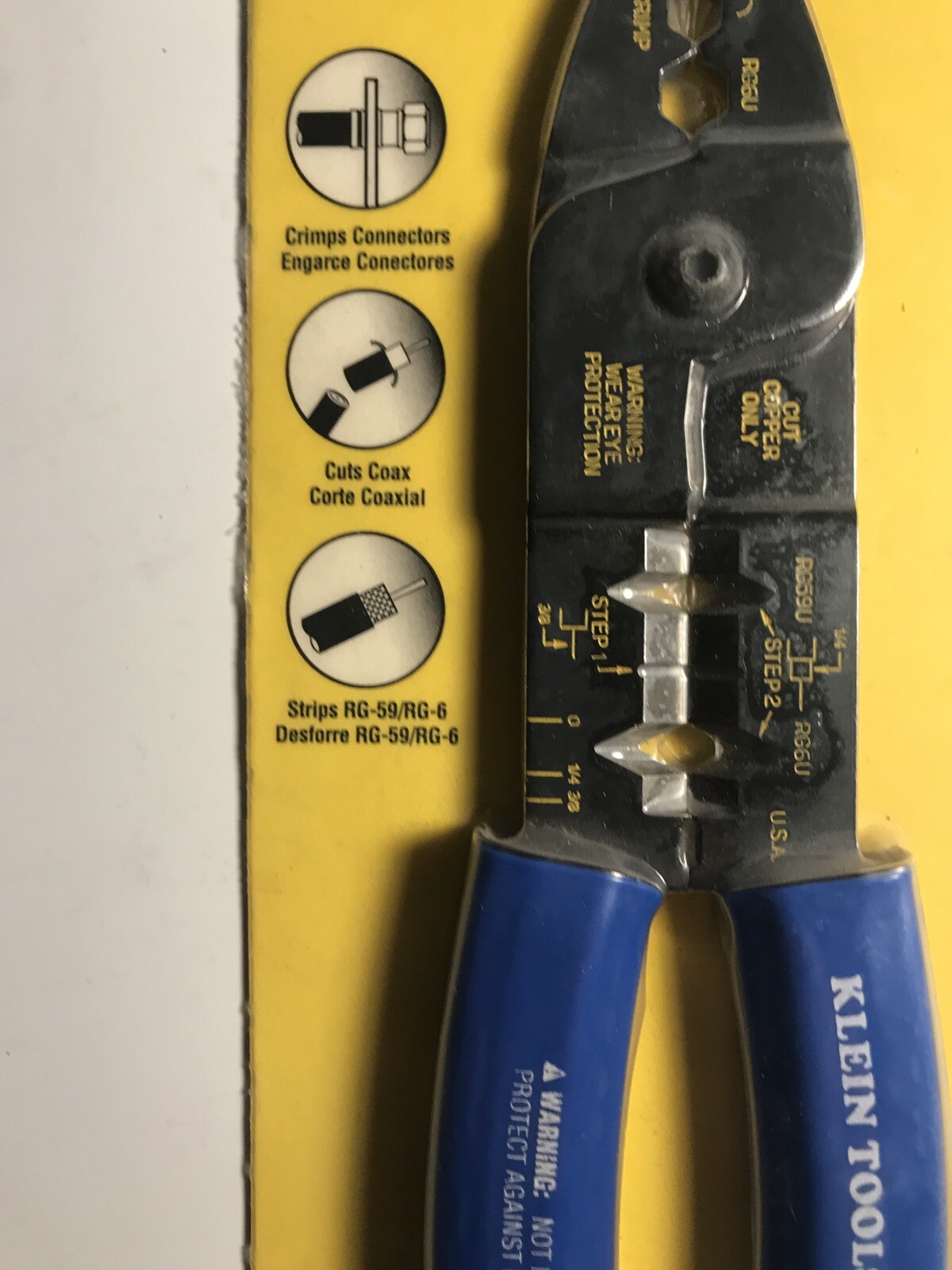 KLEIN TOOLS Coax Multi-Purpose Electrical Plier Tool 1008 Made in USA