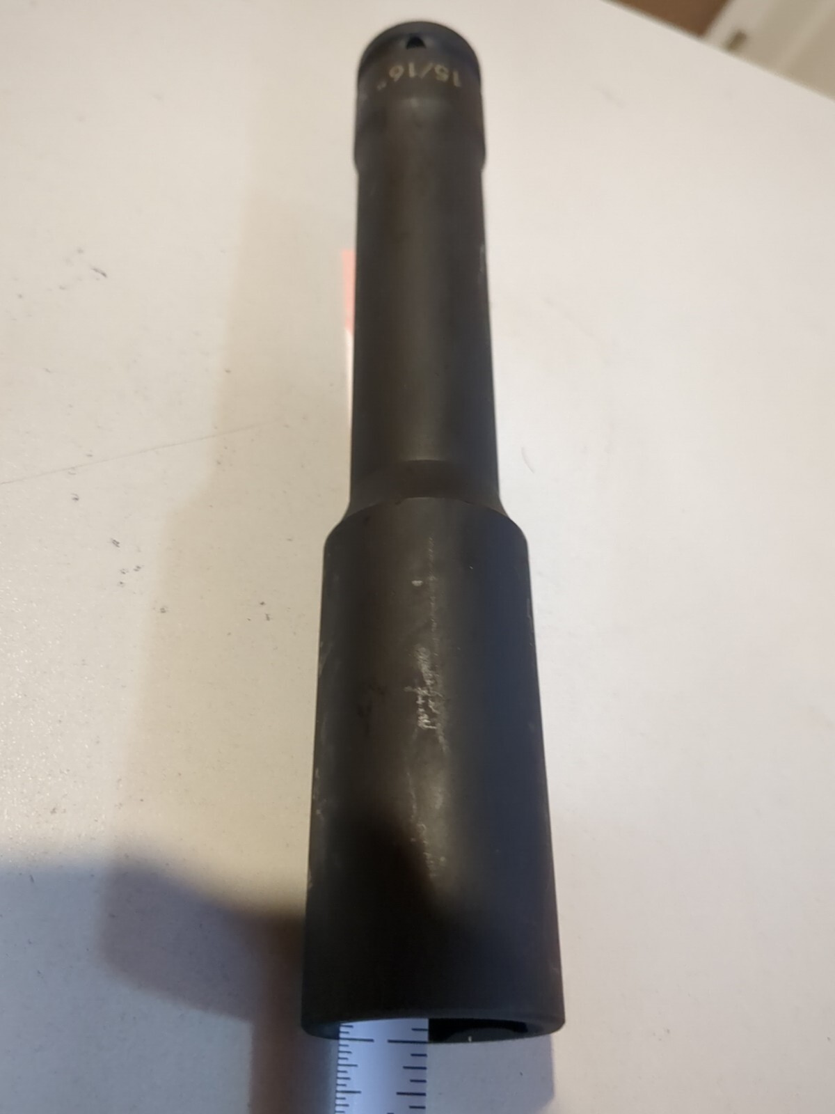Nut Buster 1/2" Drive x 15/16" Nut, Extra Deep Impact Socket. 8'' long