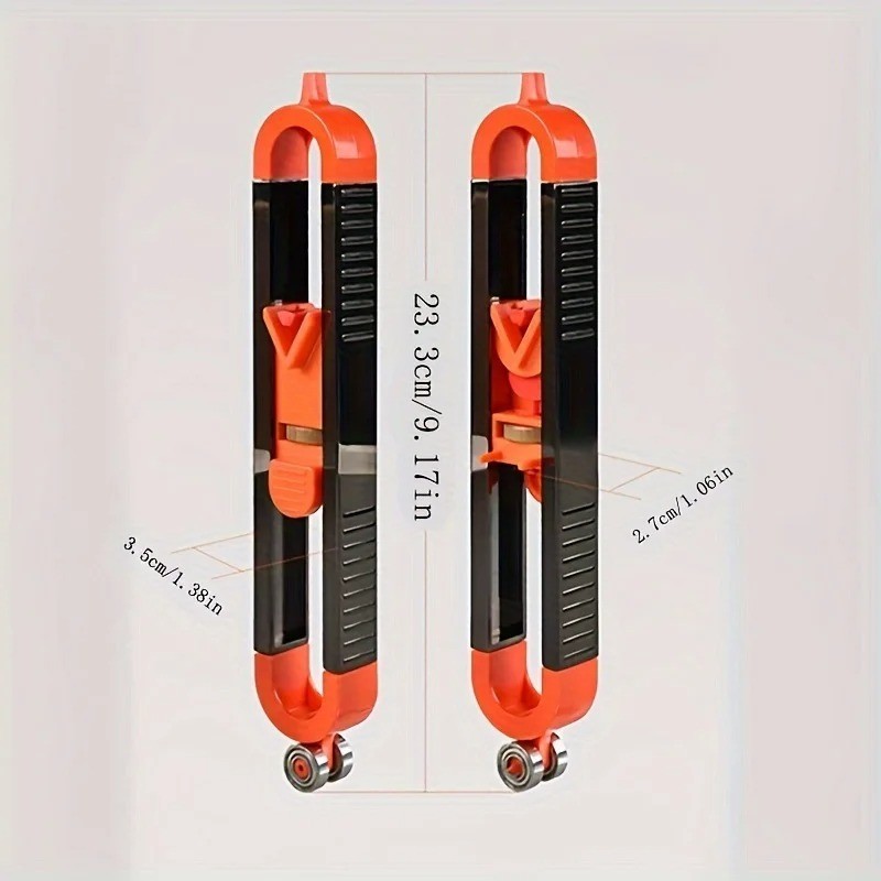 Woodworking Scribing Ruler Tool Set Adjustable Profile Lock Angle Measuring Tool