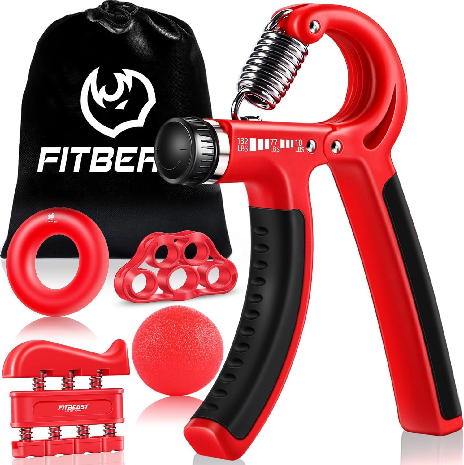 Grip Strengthener Forearm Strengthener Hand Grips Strengthener Kit - 5 Pack Adju