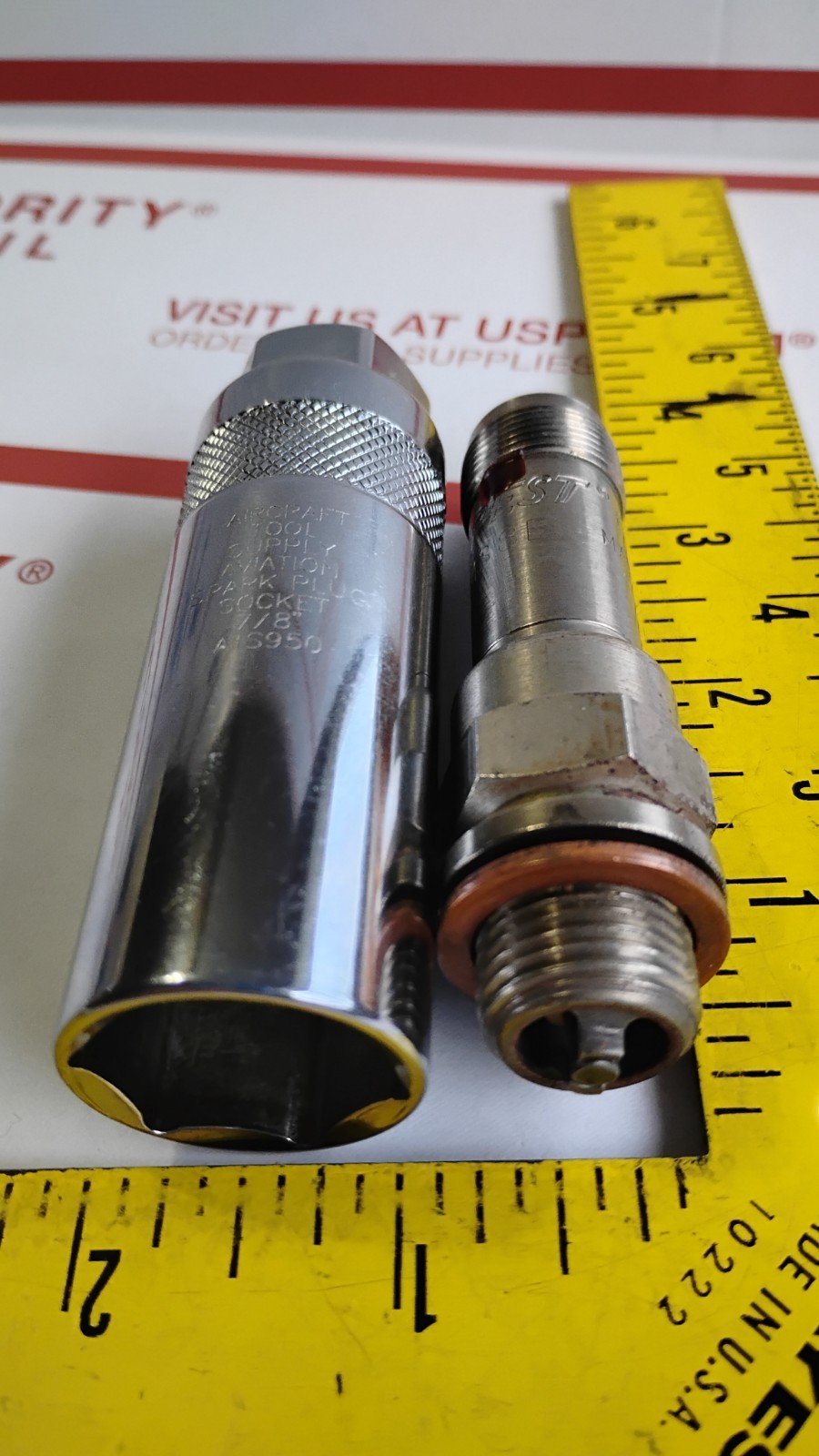 Aircraft Tool Supply ATS950 Magnetic Spark Plug Socket 7/8" LYCOMNG CONTINENTAL