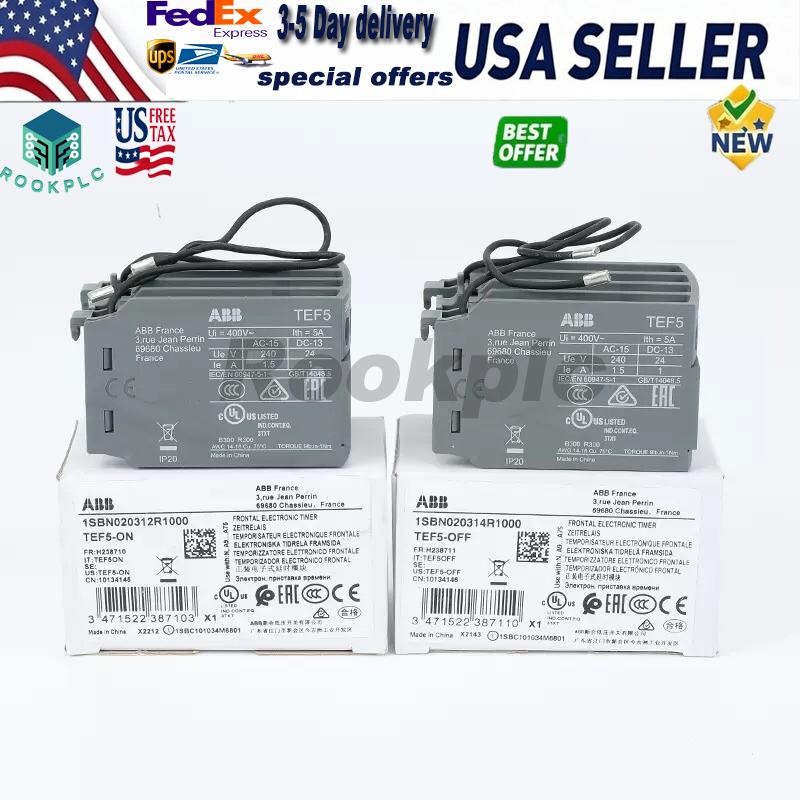 Brand NEW ABB Power-on Delay Head TEF5-ON Contactor Timer Module Free Shipping