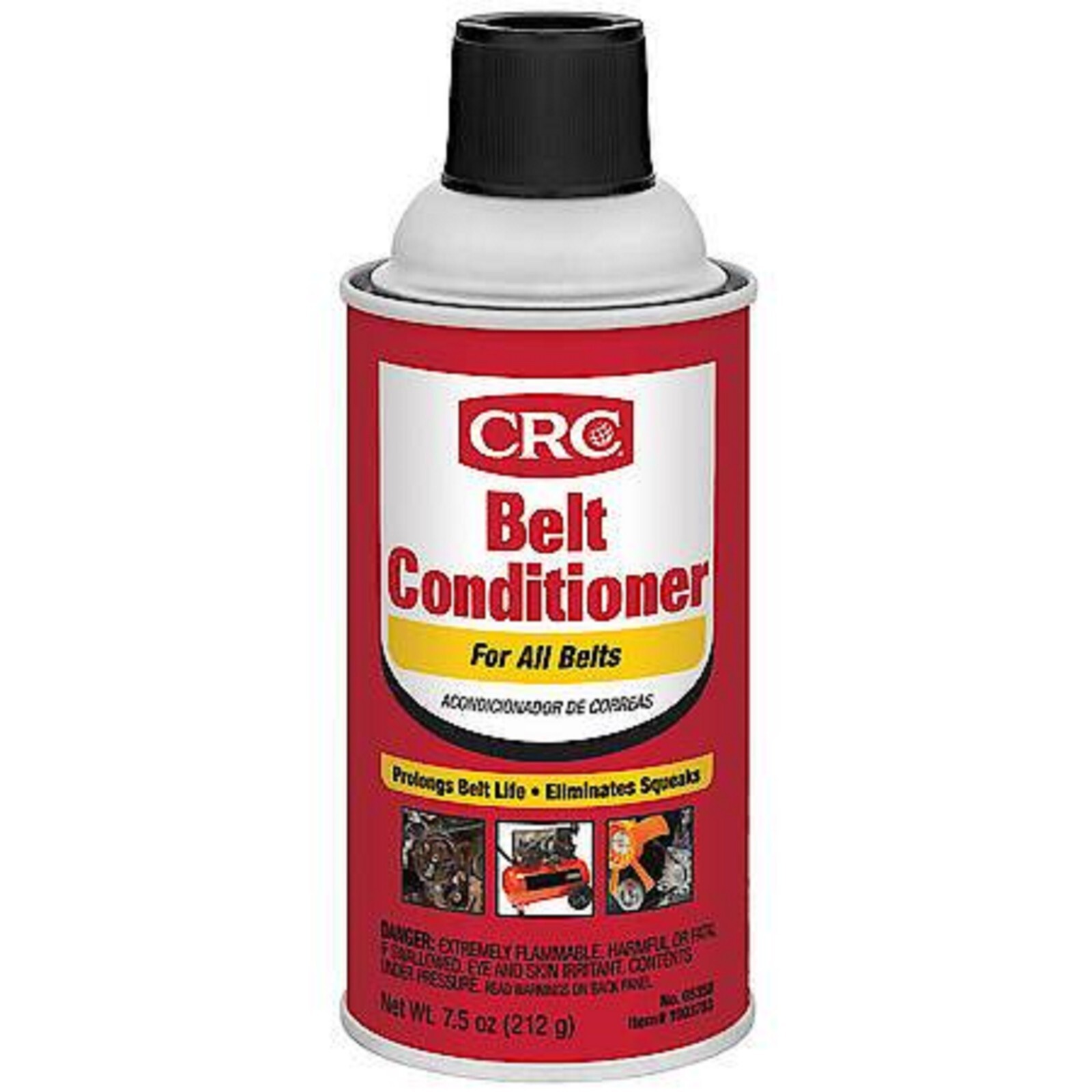 1003783  CRC 05350 Belt Conditioner Food Grade 7.5 oz Aerosol Can, 078254053509