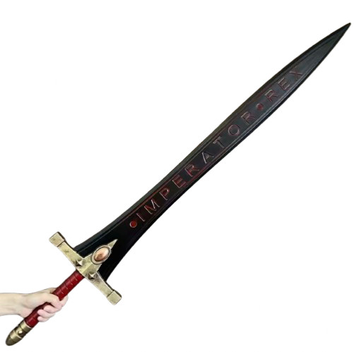 Warhammer Sigismund's Black Power Sword Cosplay Toy Safe PU 120cm Brand New