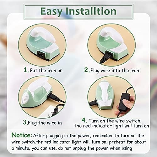 Mini Craft Heat Press & Iron – Portable DIY Tool for Small Projects