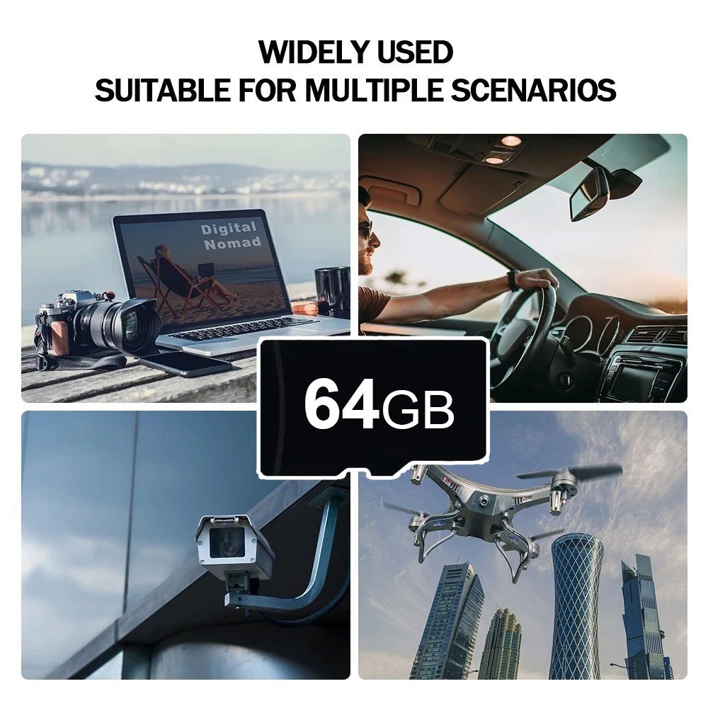 Micro SD Card High-Speed Flash 64GB TF Card Class10 Memory Card For Camera Phone