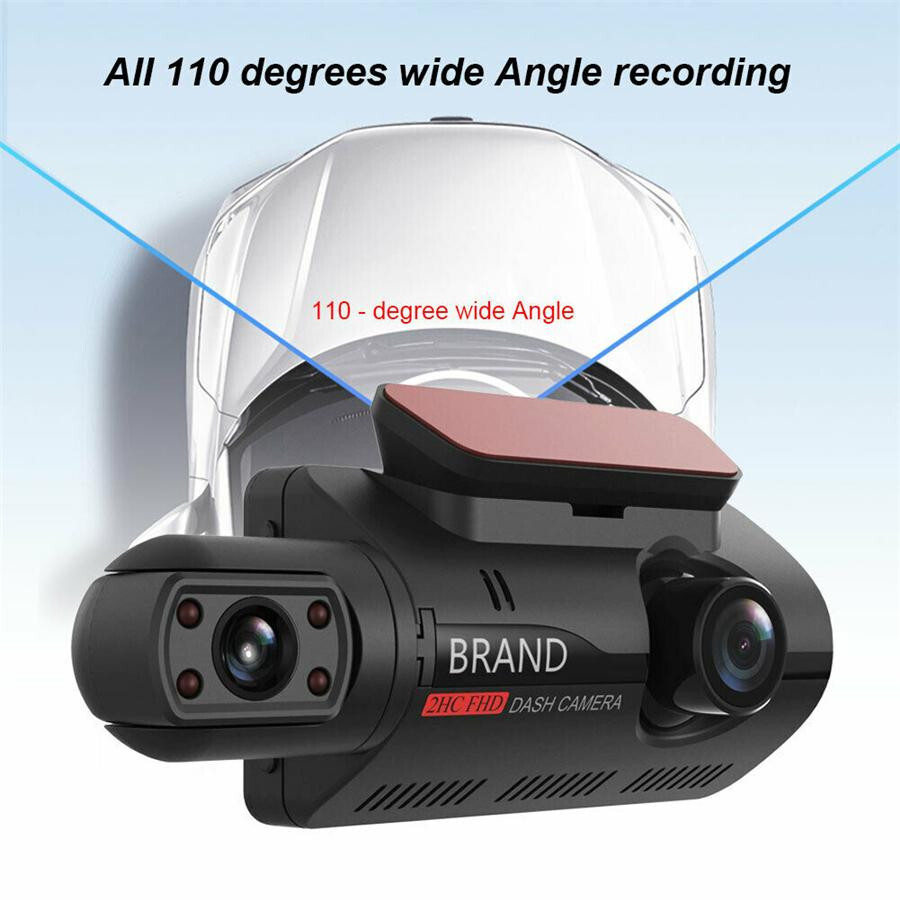 Touch Screen Dash Cam 3" 1080P Dual Lens Car DVR Recorder Camera Looprecording
