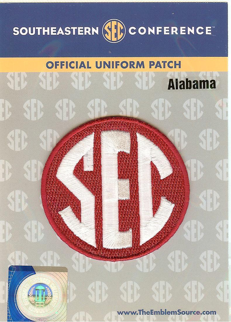 Alabama SEC Conference Jersey Uniform Patch 100% Official College Football Logo