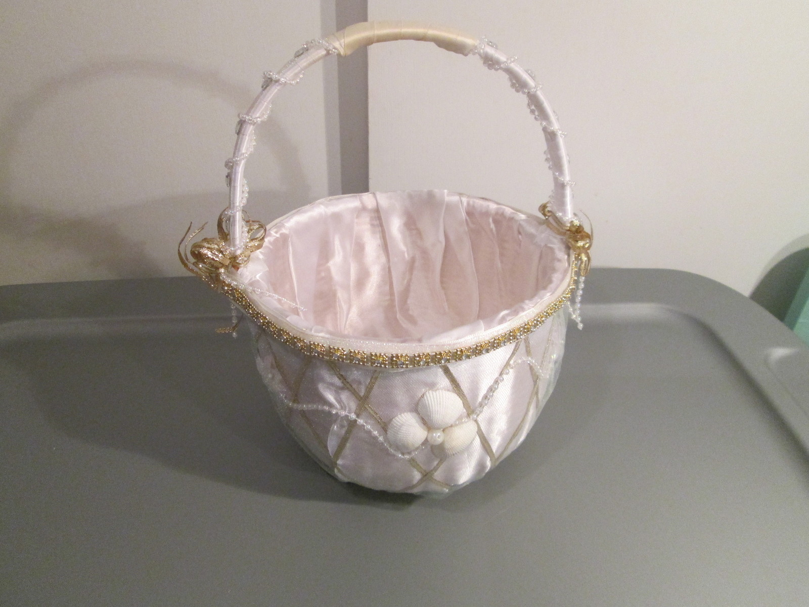 White Wedding or Trick-or-Treat Basket
