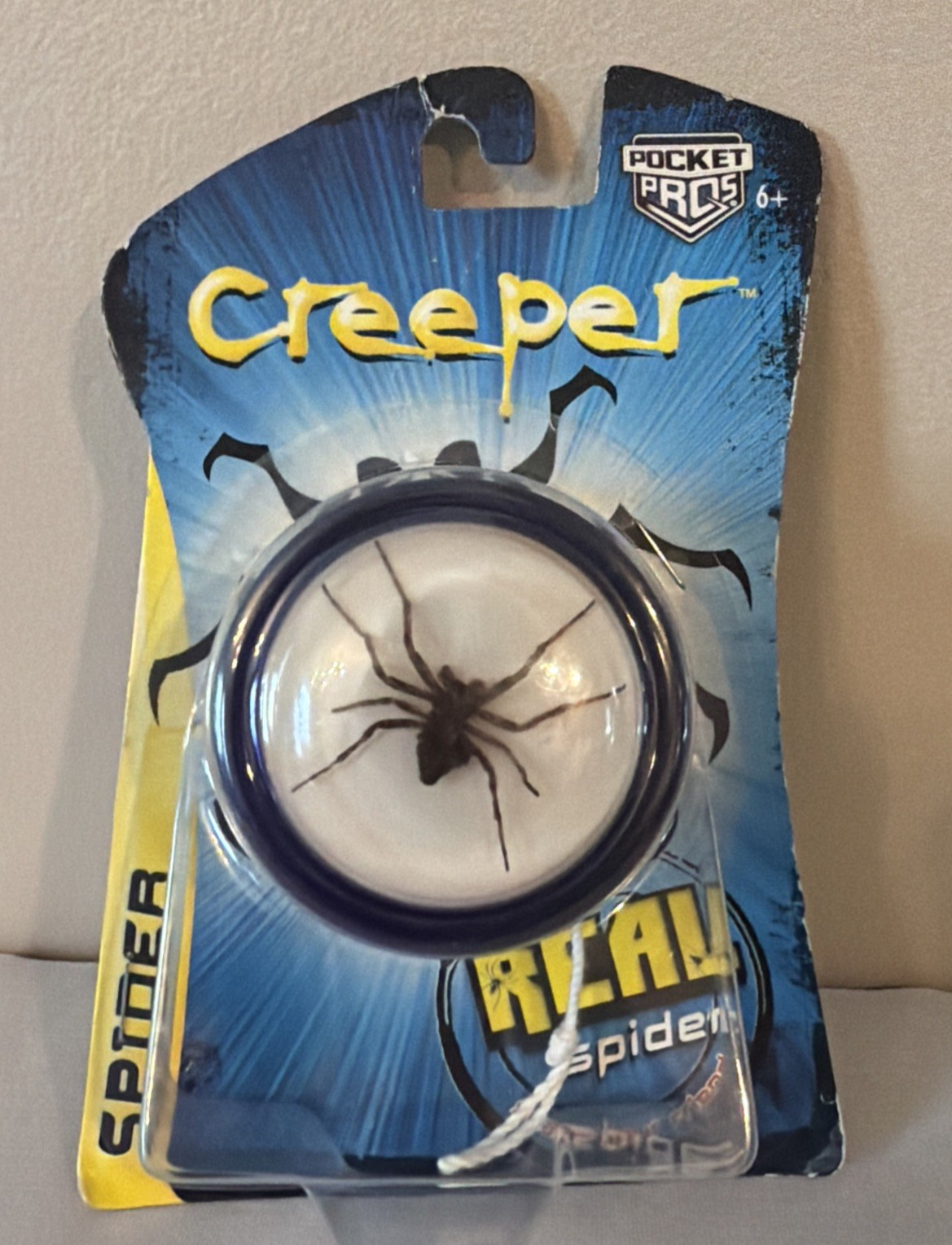 Razor Pocket Pros BLUE YO-YO “CREEPER” - Real Spider Encased in Acrylic NEW