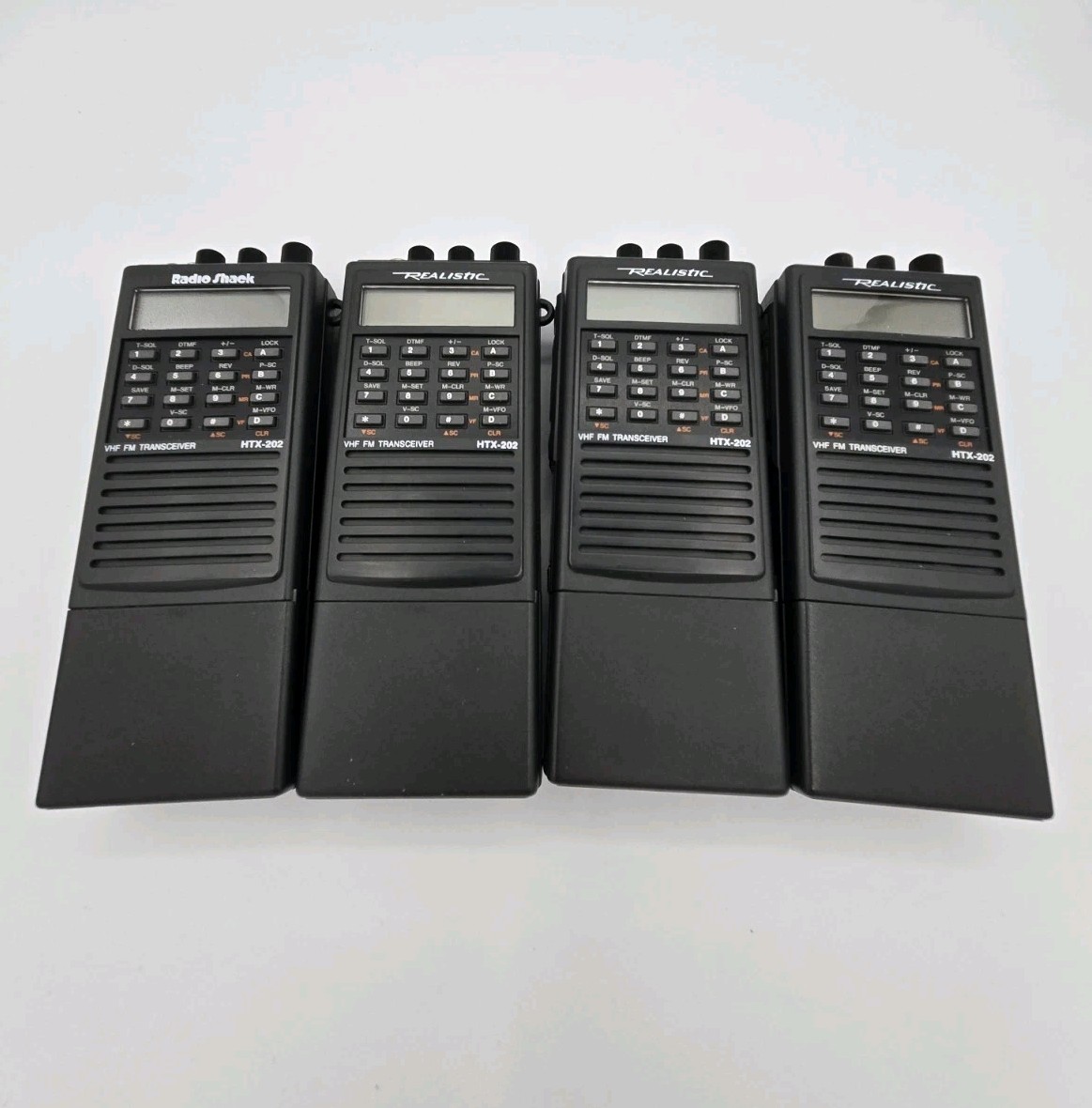4 X Realistic/Radio Shack 2 Meter HTX-202 Ham Radios Untested Read
