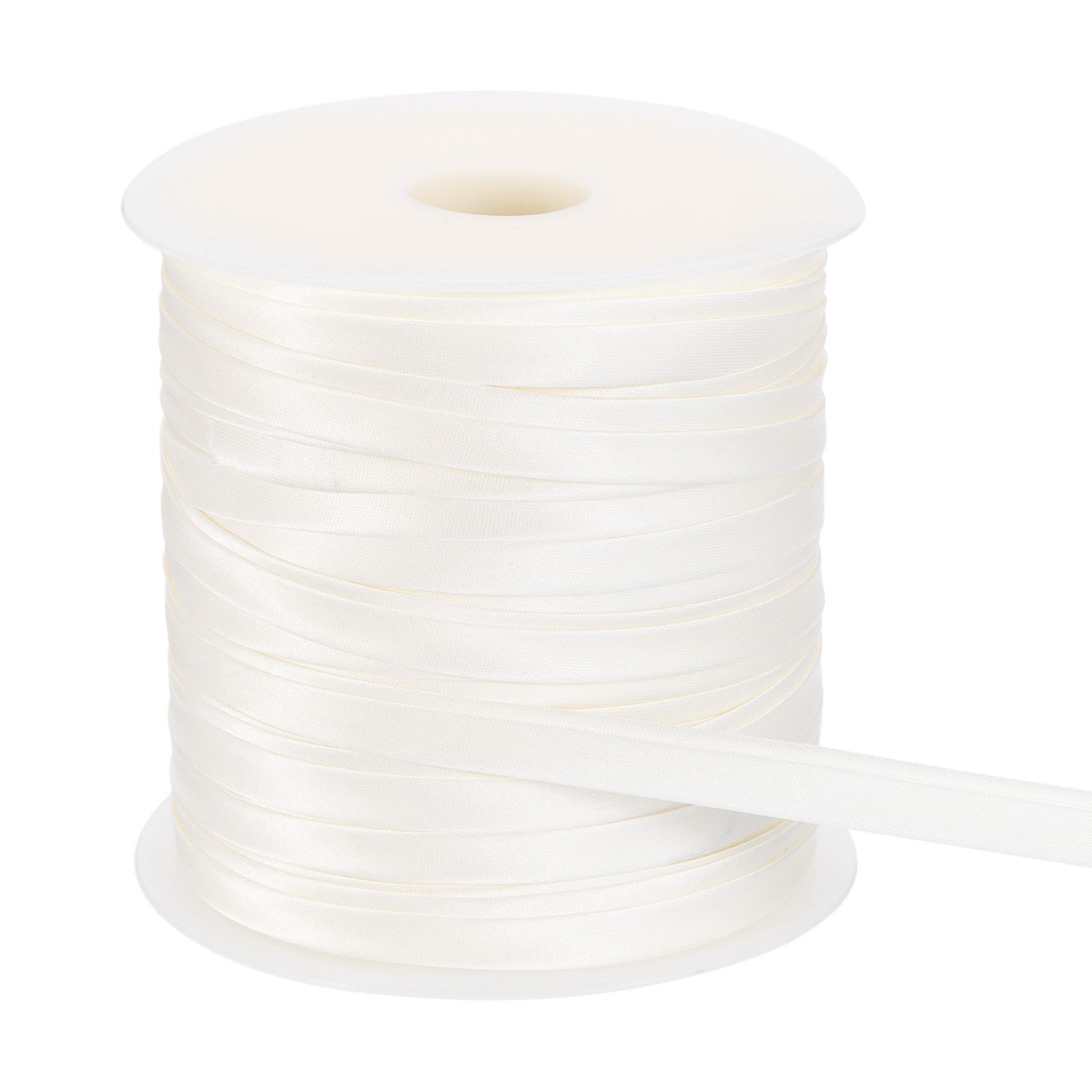 3/8 Inch x 55 Yards Double Fold Bias Tape for Sewing DIY Craft, Beige White