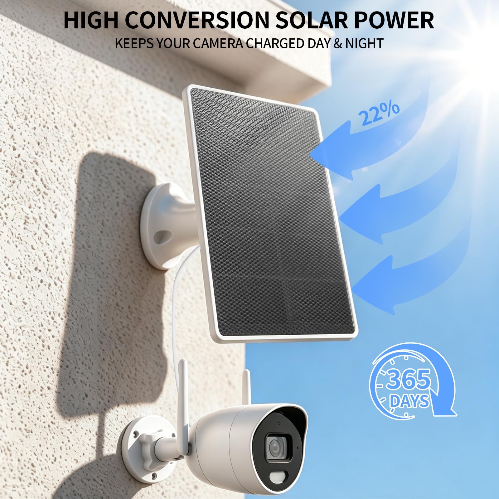 4W Solar Panel Charger Solar Panel Compatible Eufy Cameras & Doorbell IP65