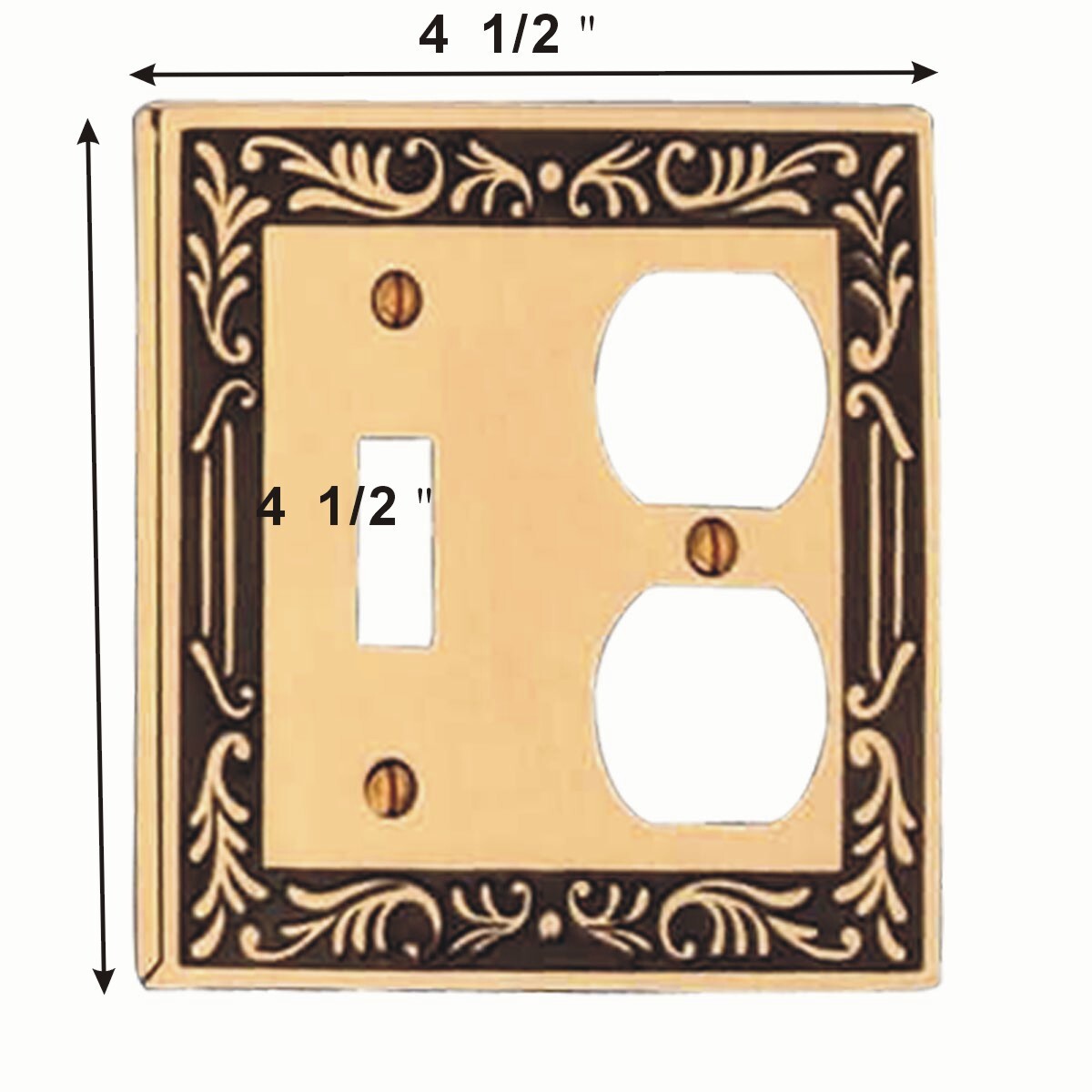 Victorian Switch Plate Toggle Outlet Antique Wall Solid Brass Renovators Supply