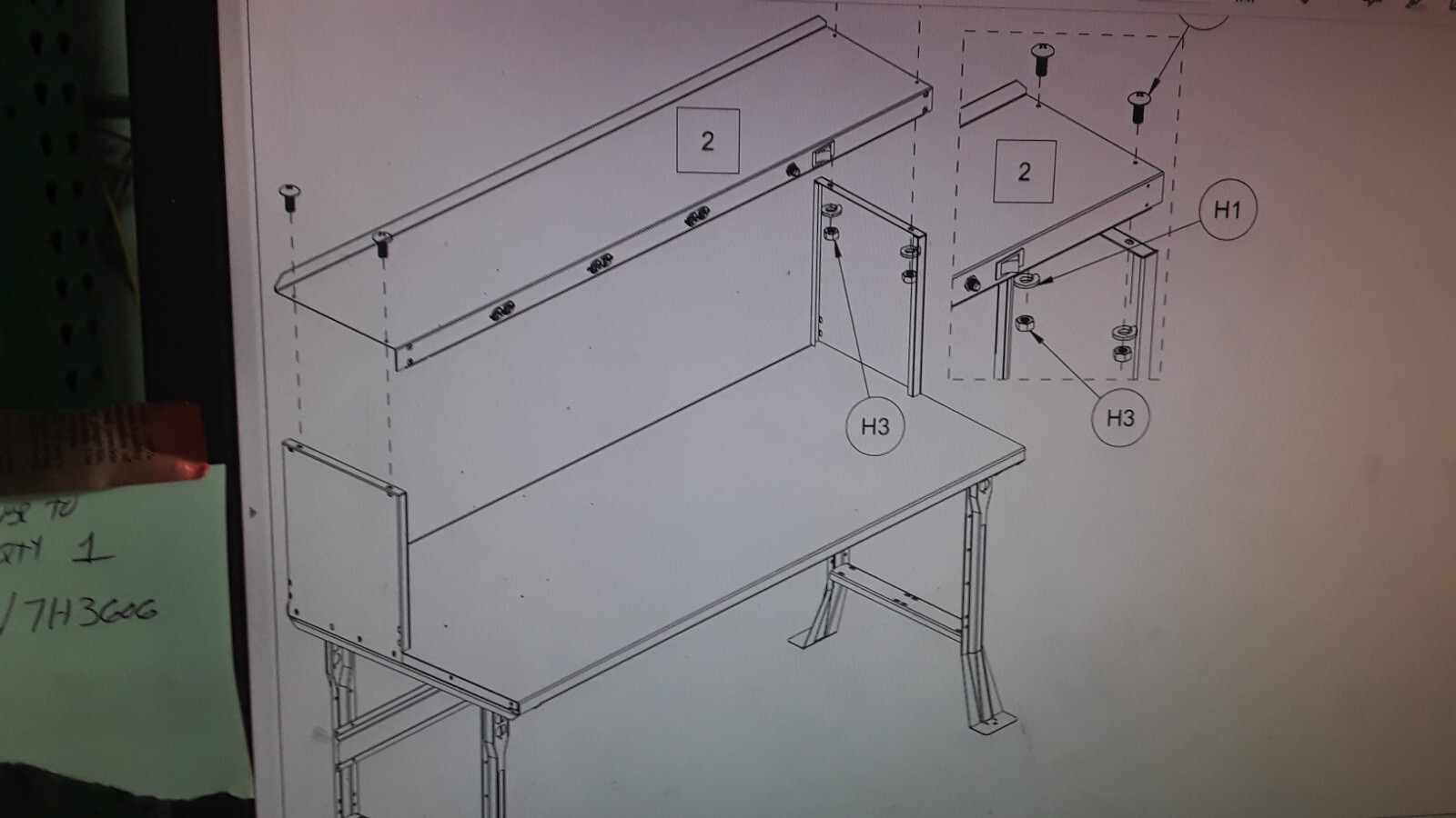Globe Industrial 253CP80 Workbench power riser