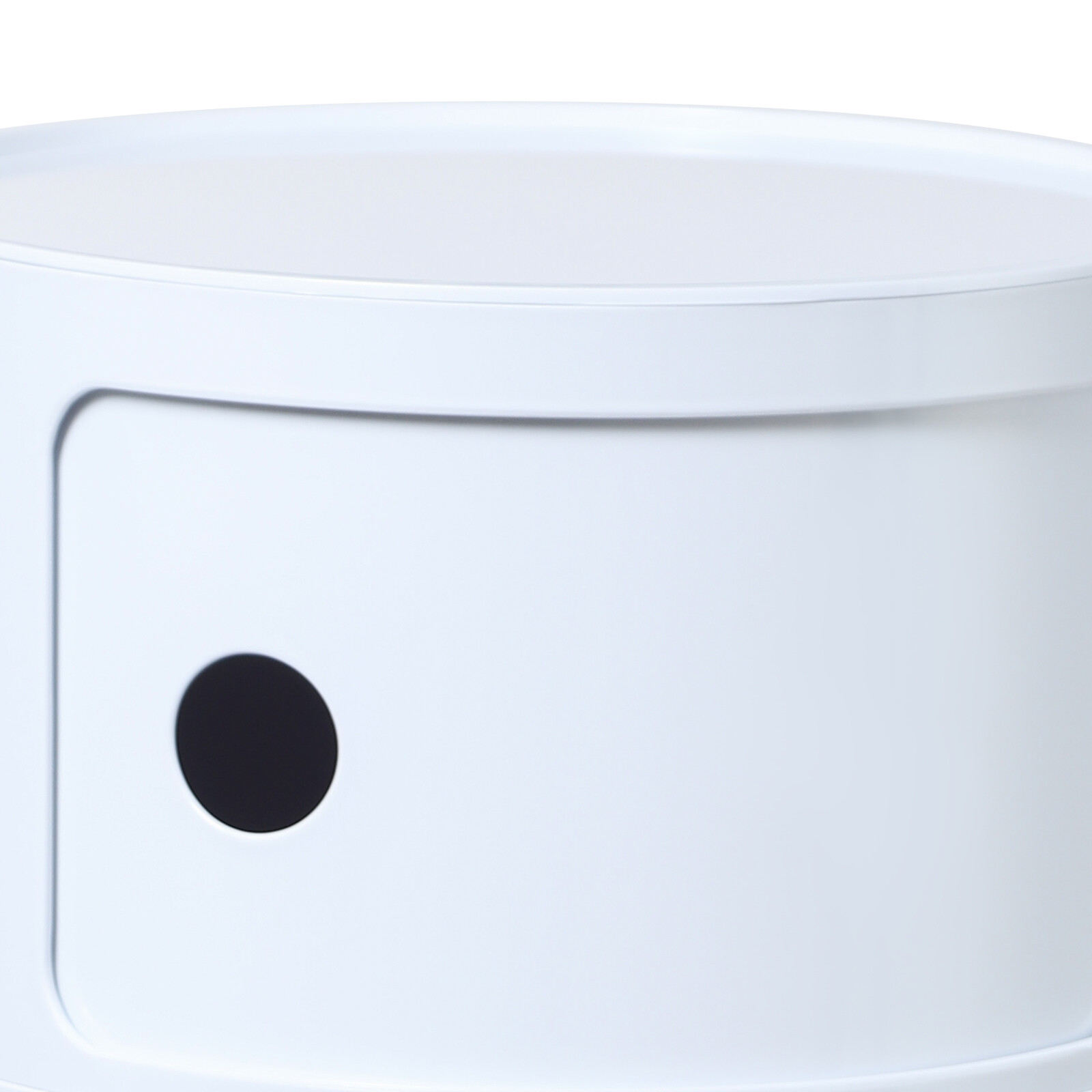 Modern Four layer Multifunctional End Table Storage Cabinet, Round Nightstand