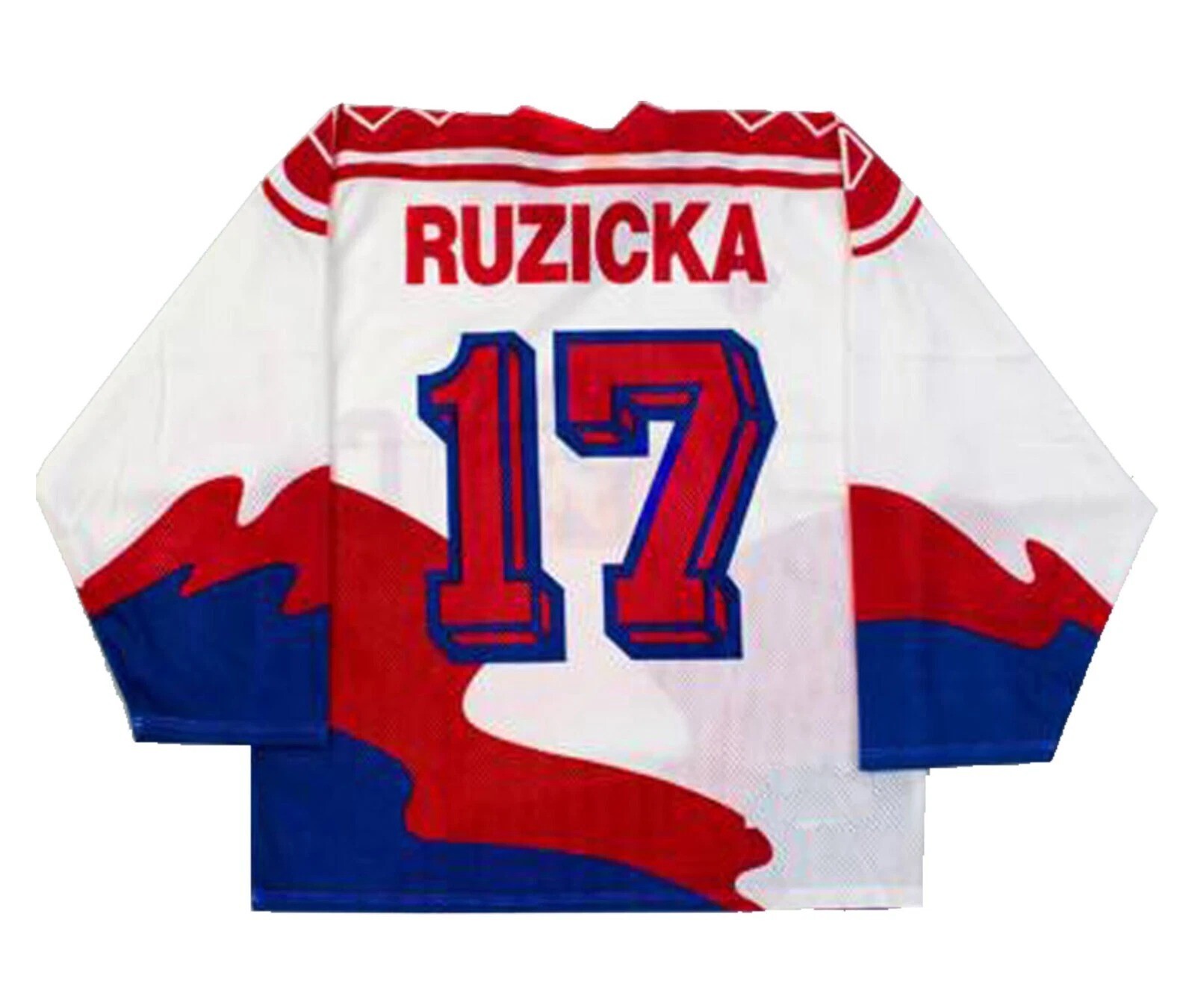 Vladimír Růžička Ruzicka #17 Team Czech Czechoslovakia Hockey Jersey Stitched