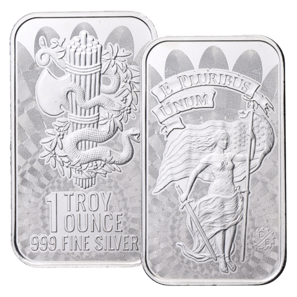 Unity & Liberty Symbol - 1 oz .999 Fine Silver Bar